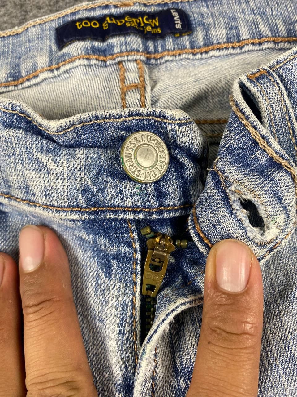Levi's vintage levis 524 too superlow bootcut flare denim Size 29" - 11 Thumbnail