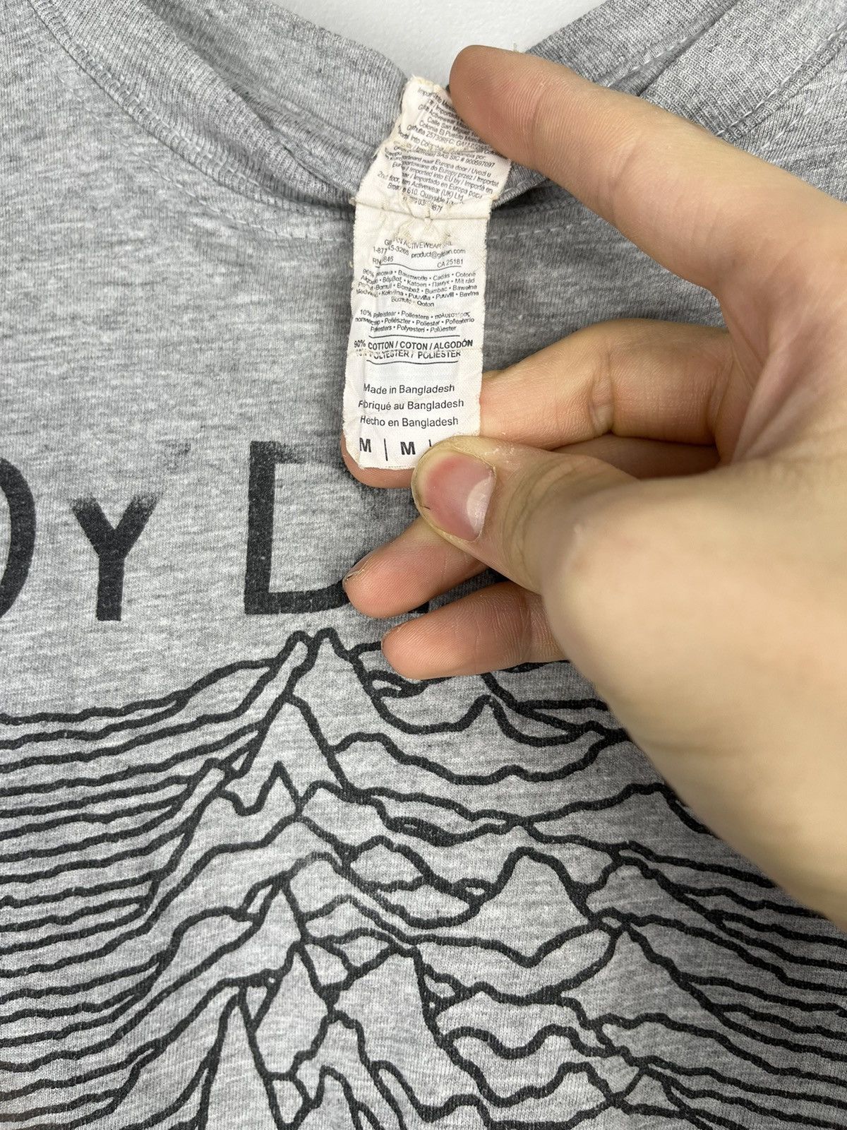 Band Tees × Joy Division Vintage Joy Division Unknown Pleasures Faded T Shirt Size US M / EU 48-50 / 2 - 8 Thumbnail