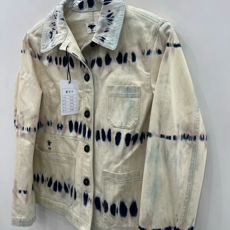 Dior Dior Beige tie-dyed denim jacket 2504-Nextarrow Size XS / US 0-2 / IT 36-38 - 5 Thumbnail