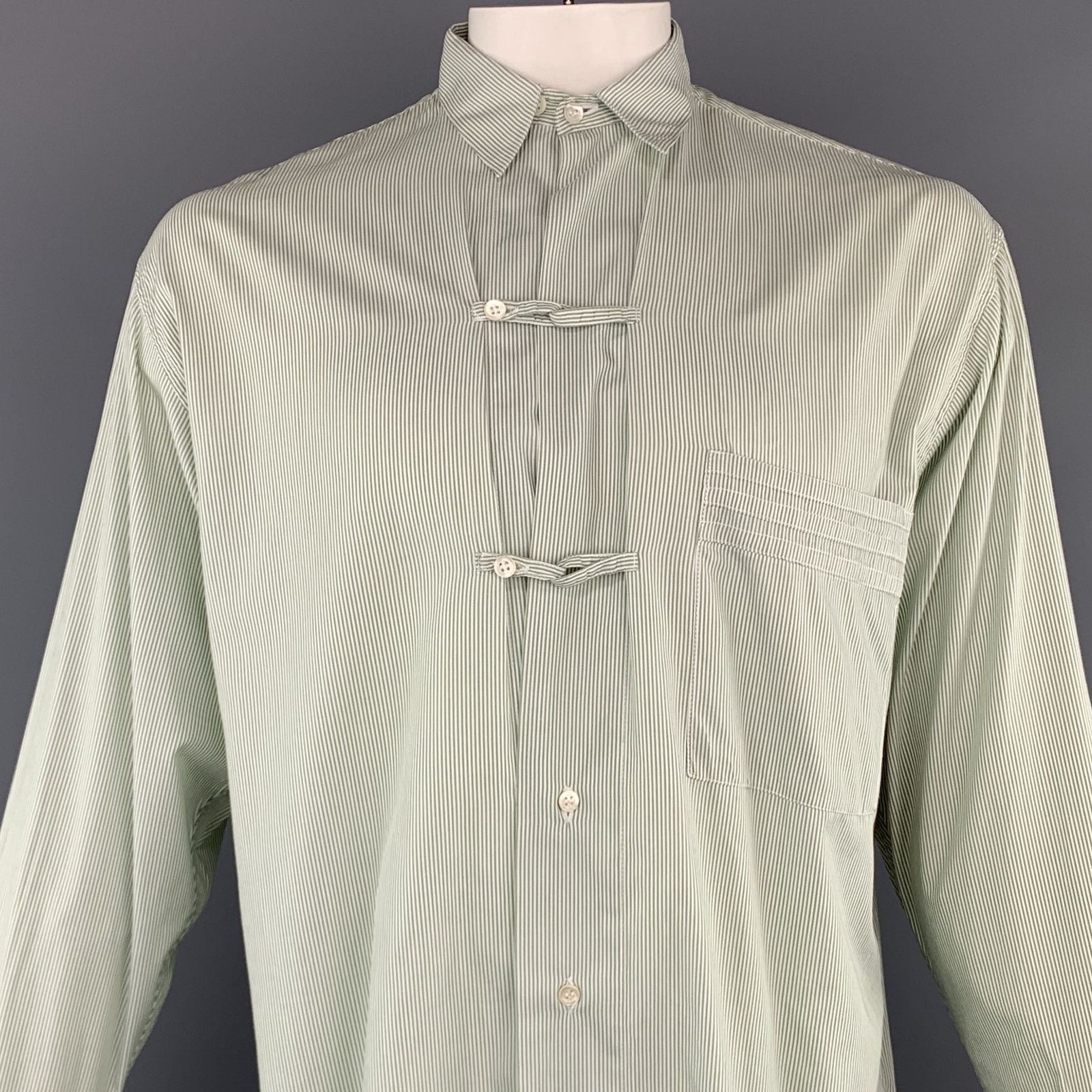 Other THE TAILORED MAN Size M Patch Pocket Long Sleeve Shirt Size US M / EU 48-50 / 2 - 2 Thumbnail