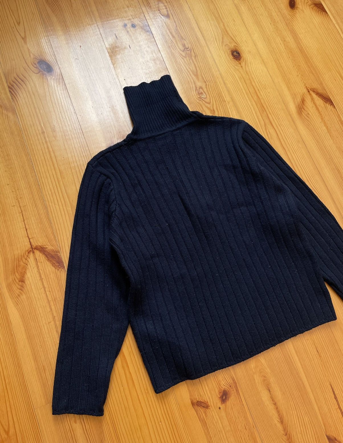 Diesel × Vintage DIESEL Logo Vintage Knit Sweater High Neck Y2K Style Size US M / EU 48-50 / 2 - 11 Thumbnail