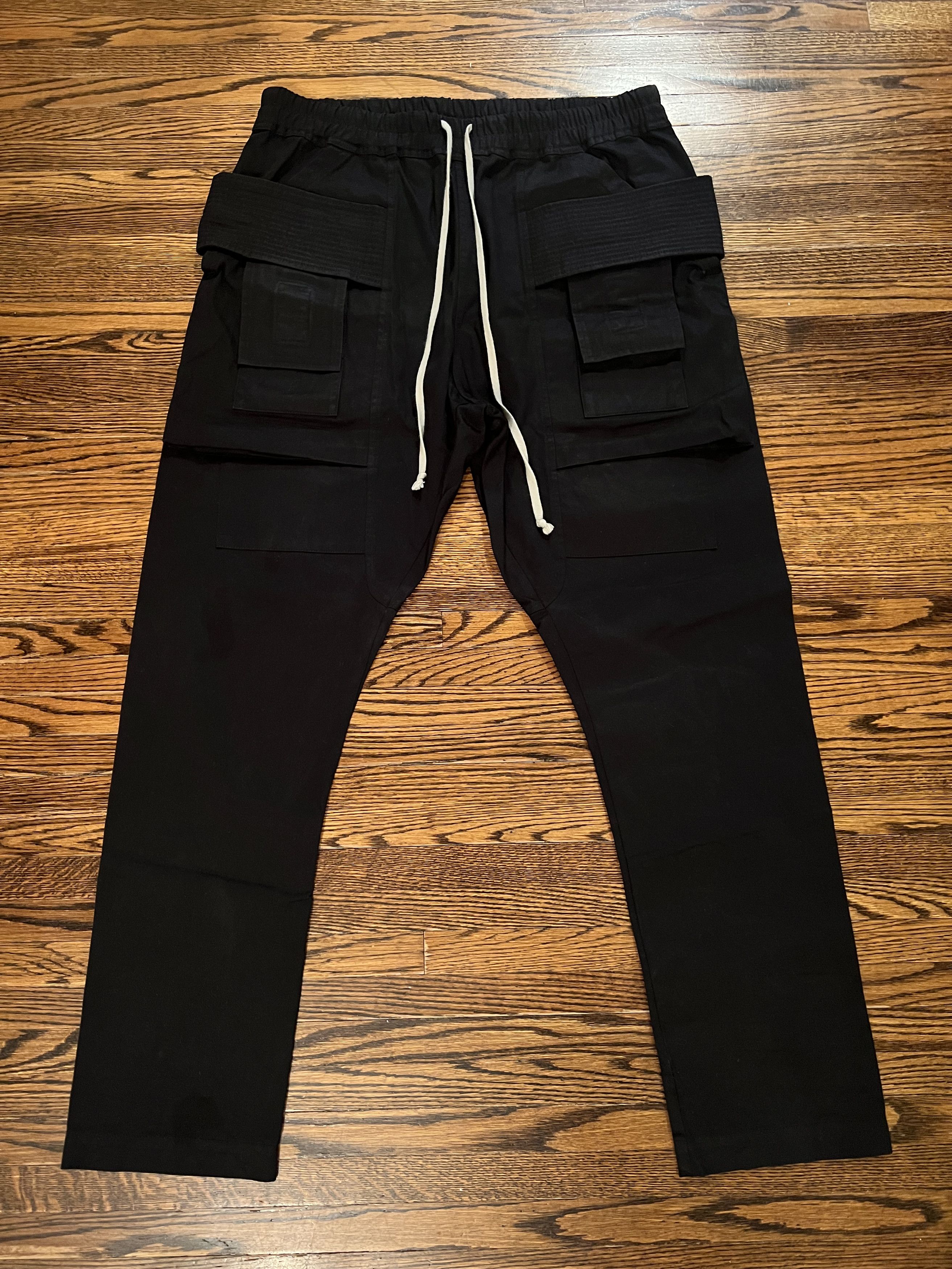 Rick Owens Drkshdw Rick Owens Drkshdw Creatch Black Cargo Pants 