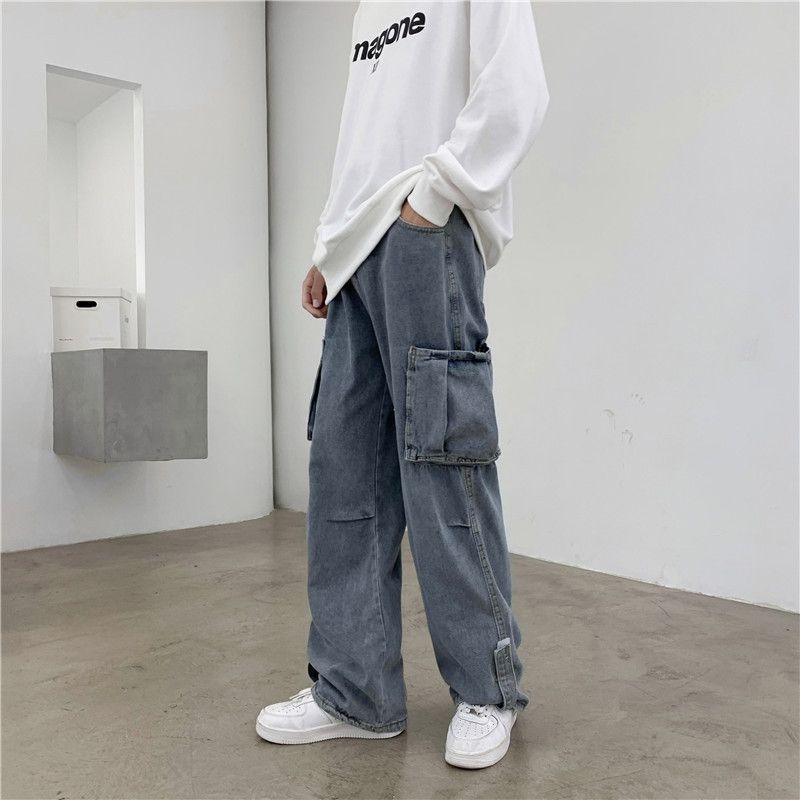 Japanese Brand × Jean Retro loose straight leg wide leg jeans Size US 32 / EU 48 - 6 Thumbnail