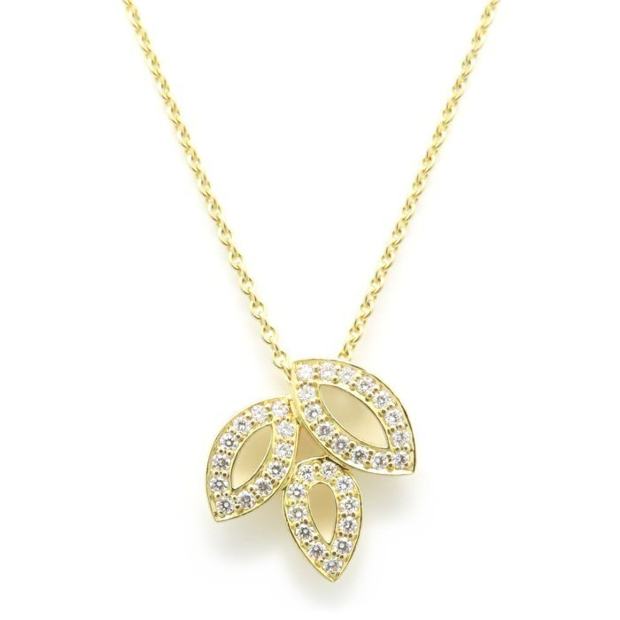 Harry Winston Harry Winston Lily Cluster Mini Necklace with Diamonds, 18K Yellow Gold, Women's, PEDYSM1MLC 295308 Size ONE SIZE - 1 Thumbnail