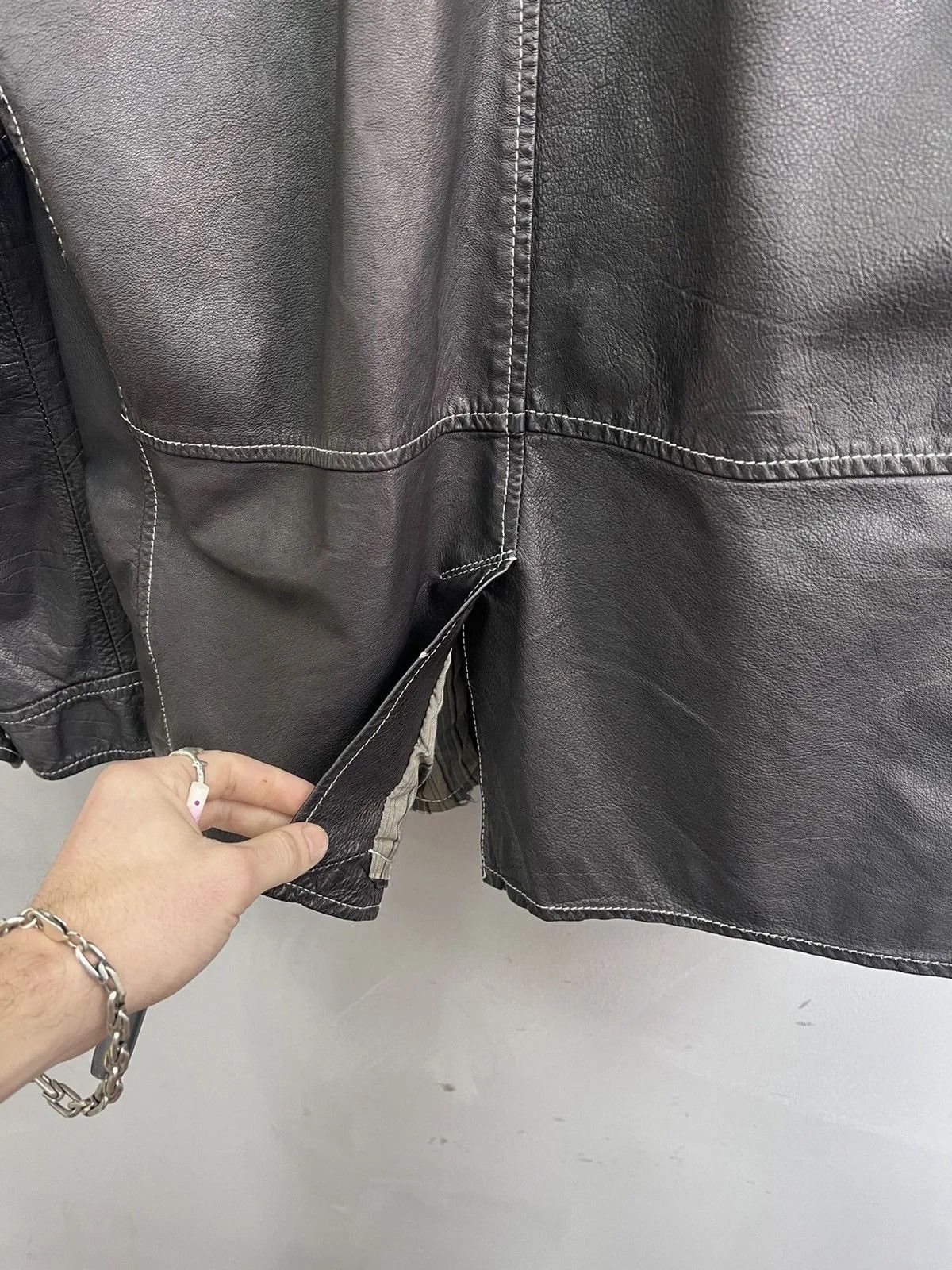 Roberto Cavalli Stitching Roberto Cavalli leather avant garde jacket blazer Size US L / EU 52-54 / 3 - 14 Thumbnail
