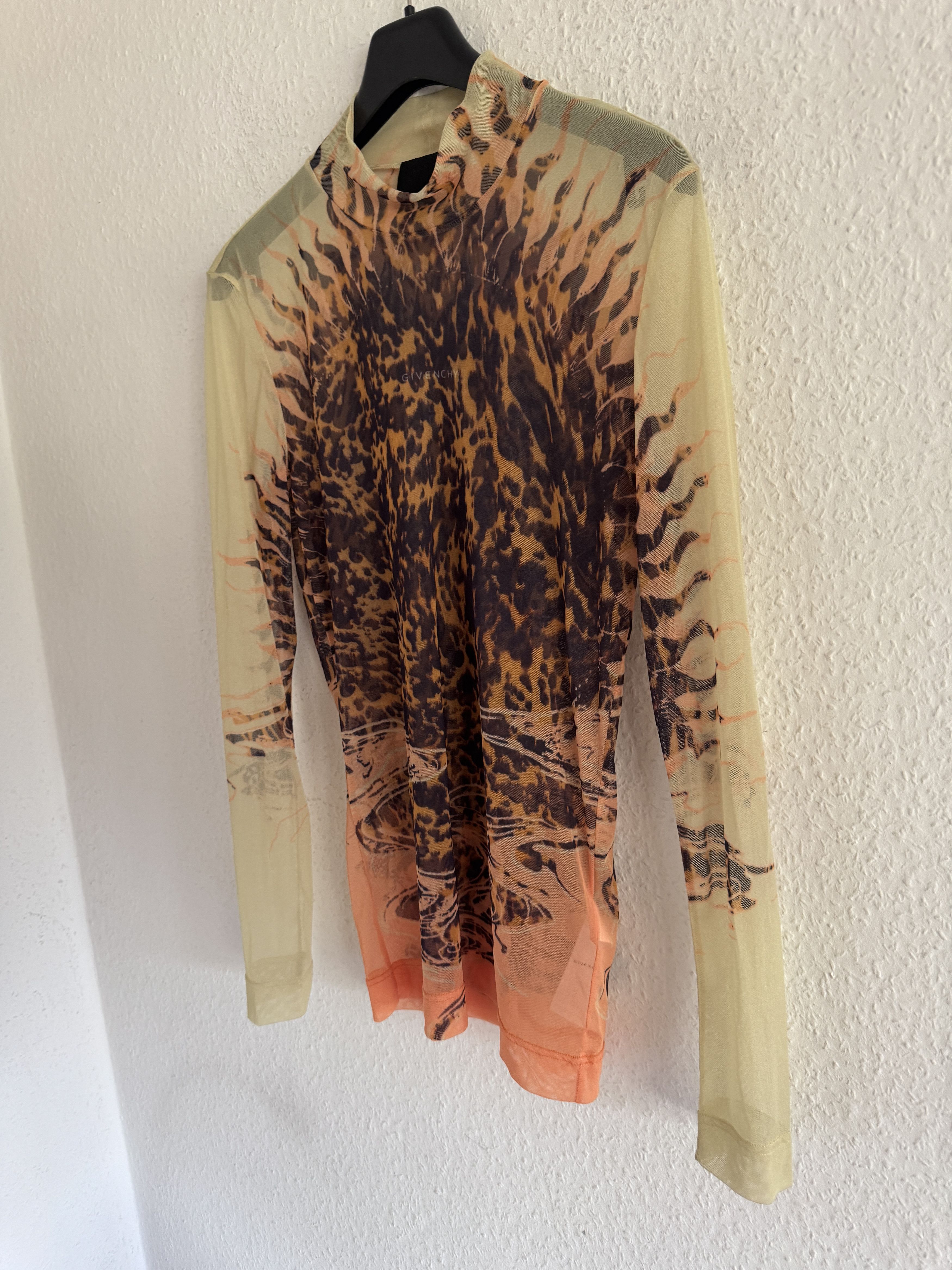 Givenchy Marble Sun Mesh Long Sleeve Top Size US XS / EU 42 / 0 - 2 Thumbnail