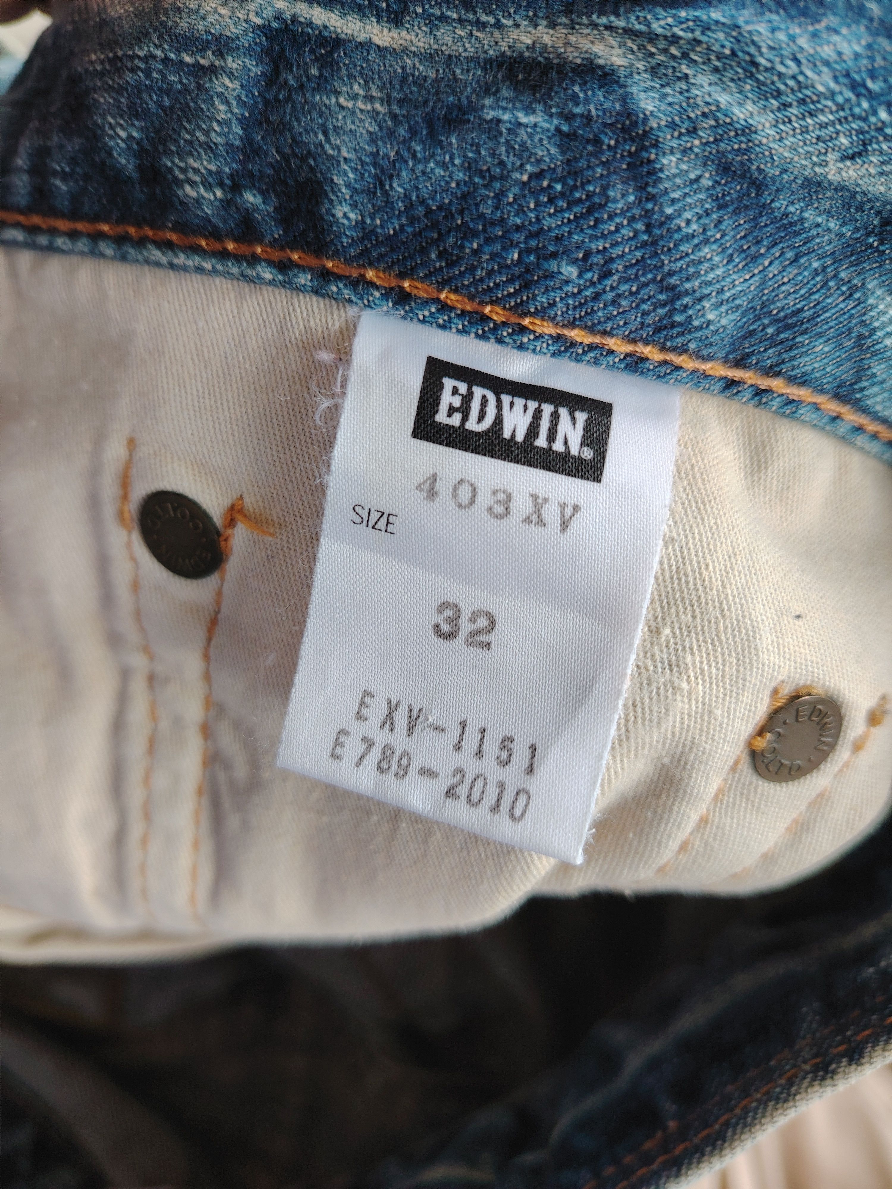 Edwin VINTAGE EDWIN EXCLUSIVE VINTAGE PATCHWORK DISTRESSED DENIM Size US 31 - 20 Thumbnail