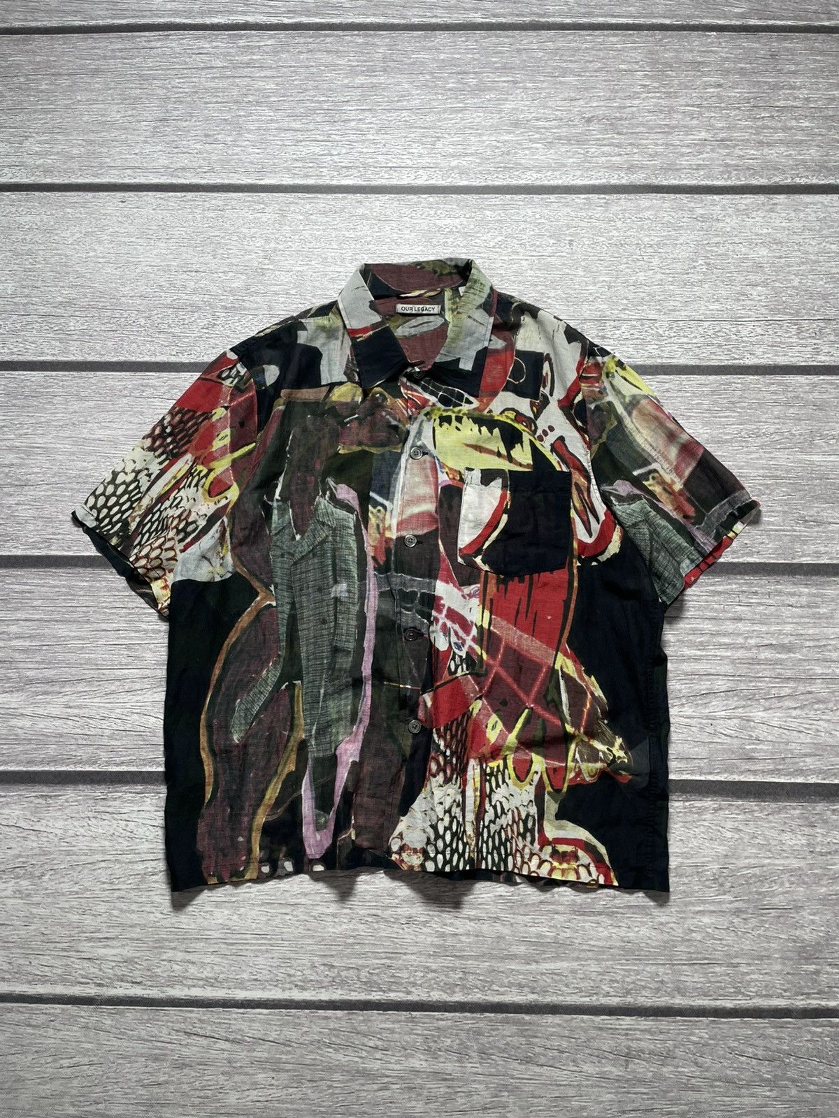 トップス OUR LEGACY BOX SHORTSLEEVE TIGER PRINT Our Legacy 50/L - Short Sleeve Box Shirt - Tiger Print | Grailed