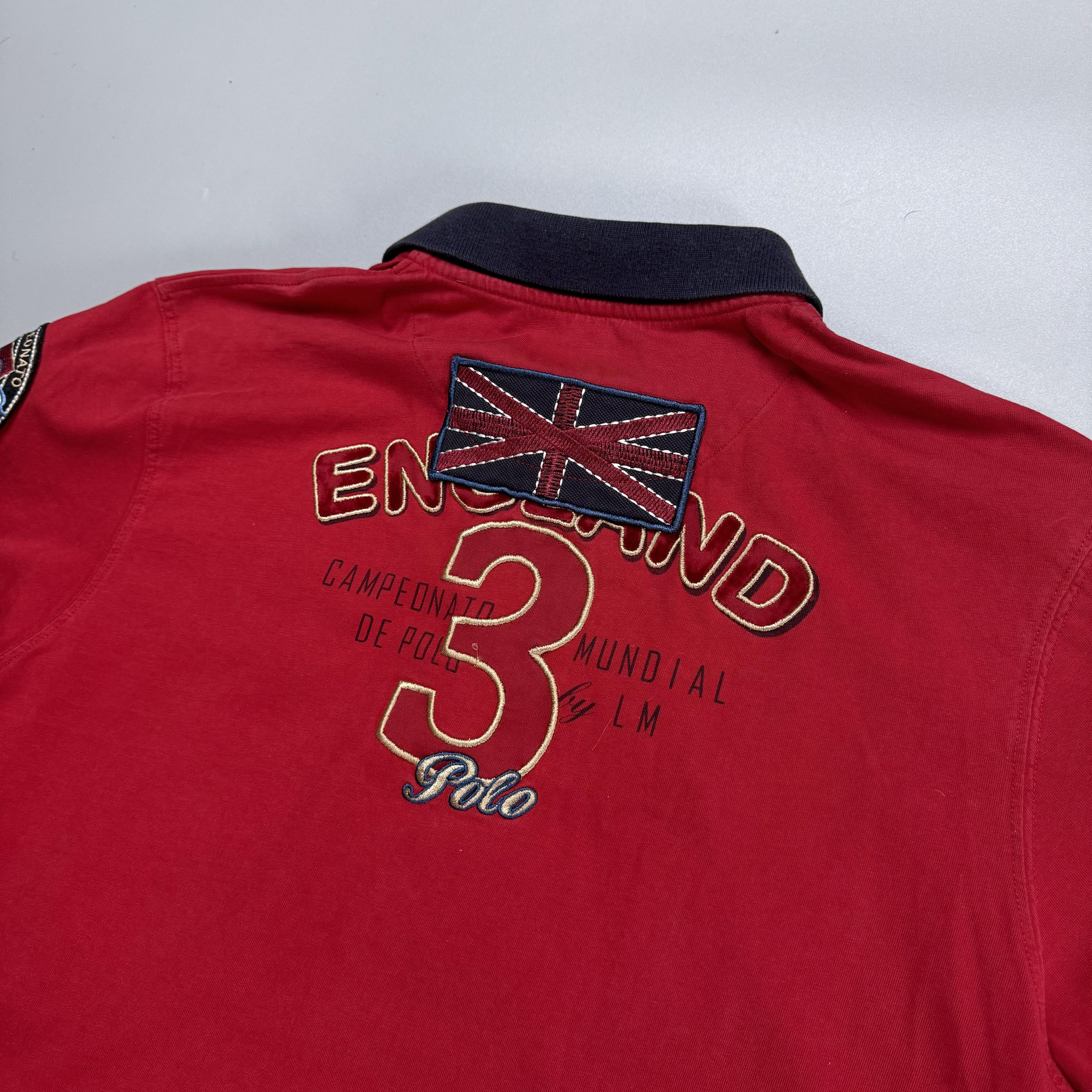 La Martina × Polo Ralph Lauren × Vintage LA MARTINA ENGLAND POLO TEAM CHIEF KEEF STYLE POLOS SHIRT Size US L / EU 52-54 / 3 - 8 Thumbnail