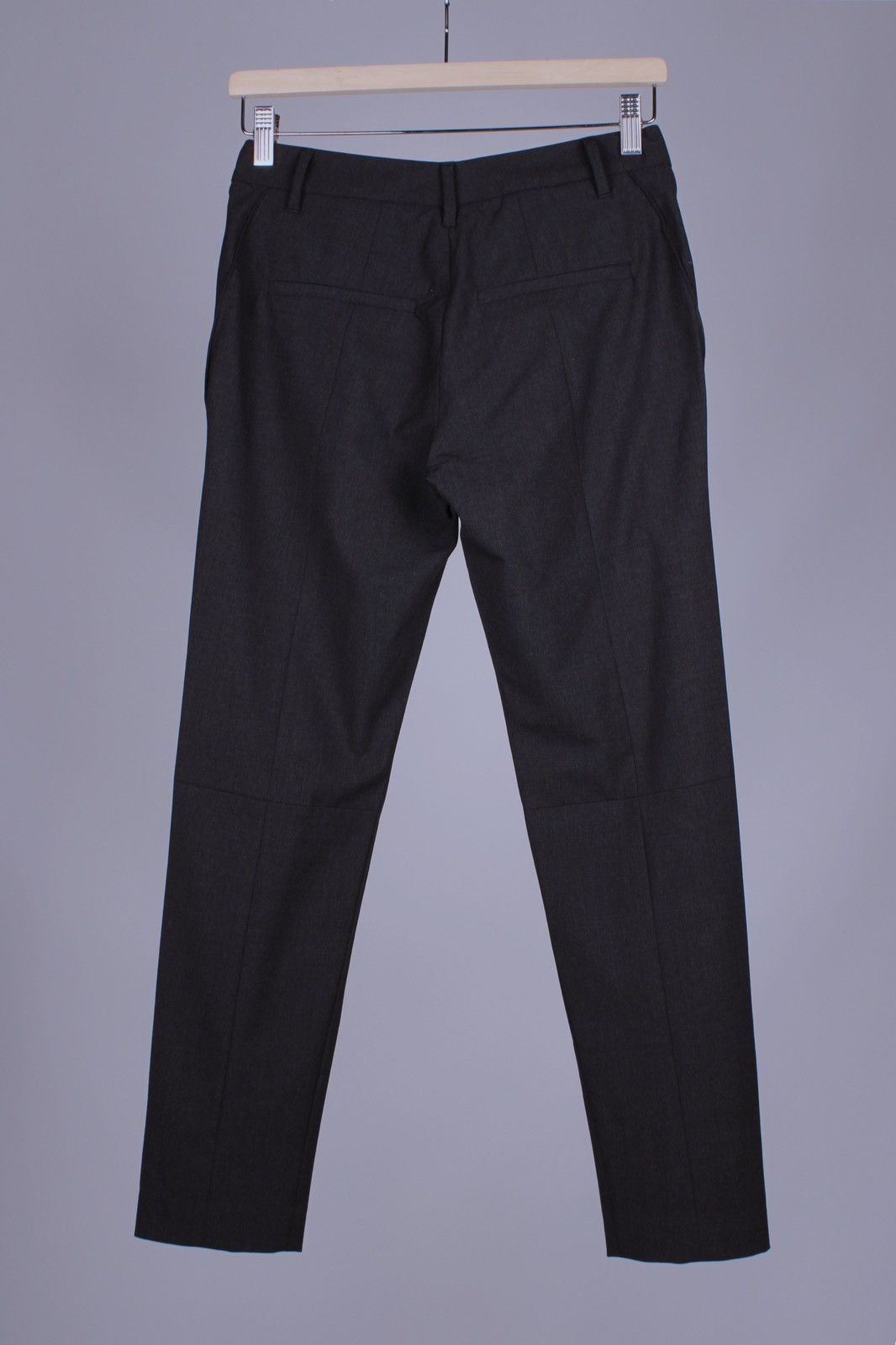 Brunello Cucinelli × Designer BRUNELLO CUCINELLI Wool Blend Dark Gray Ankle Pants Size 27" / US 4 / IT 40 - 6 Thumbnail