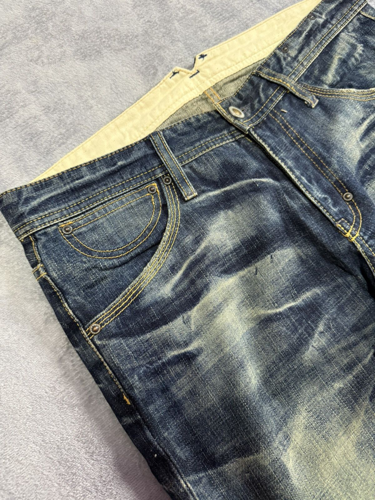 Japanese Brand Takeo Kikuchi Japan Claw Mark Mud Wash Loose Jeans Size US 34 / EU 50 - 17 Thumbnail