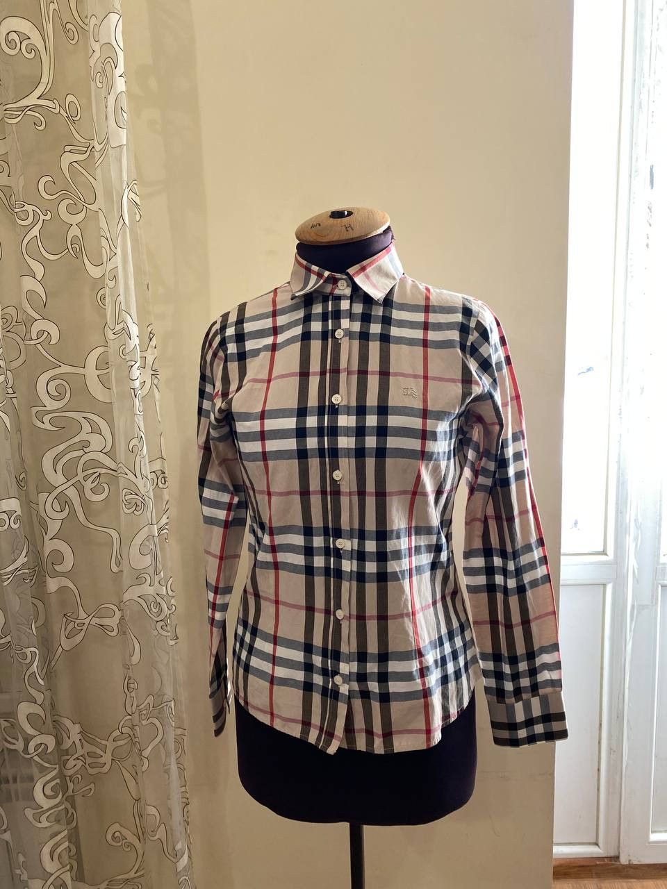 Burberry Burberry Stretch Cotton Long Sleeve Shirt New Classic Size S / US 4 / IT 40 - 1 Thumbnail