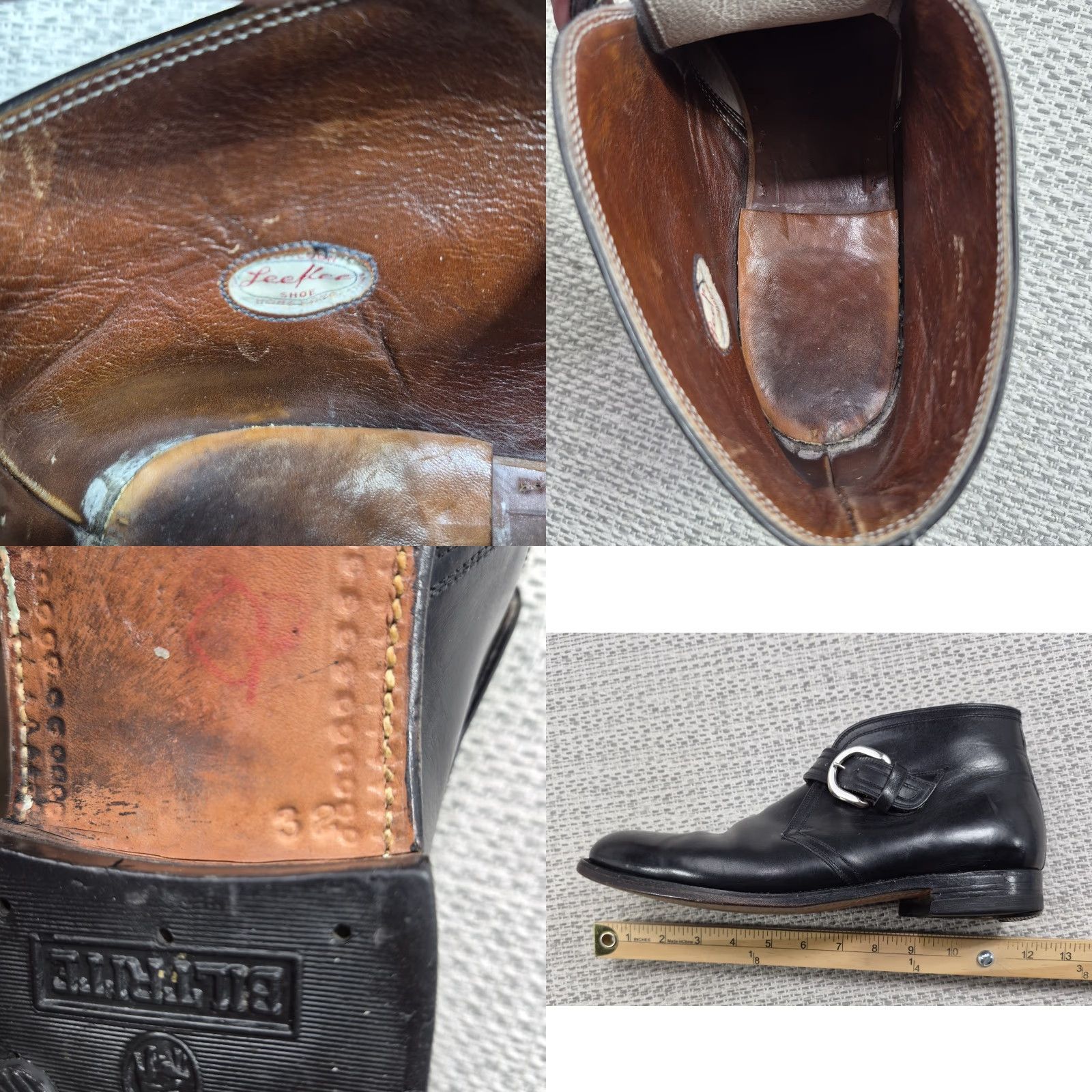 Vintage VINTAGE LeeKee Kowloon Ankle Buckle Boots Mens Sz 11 Leather Black Boots Mens Size 11 Leather Hong Kong Retro Logo Buckle Dress Boots Size US 11 / EU 44 - 9 Thumbnail