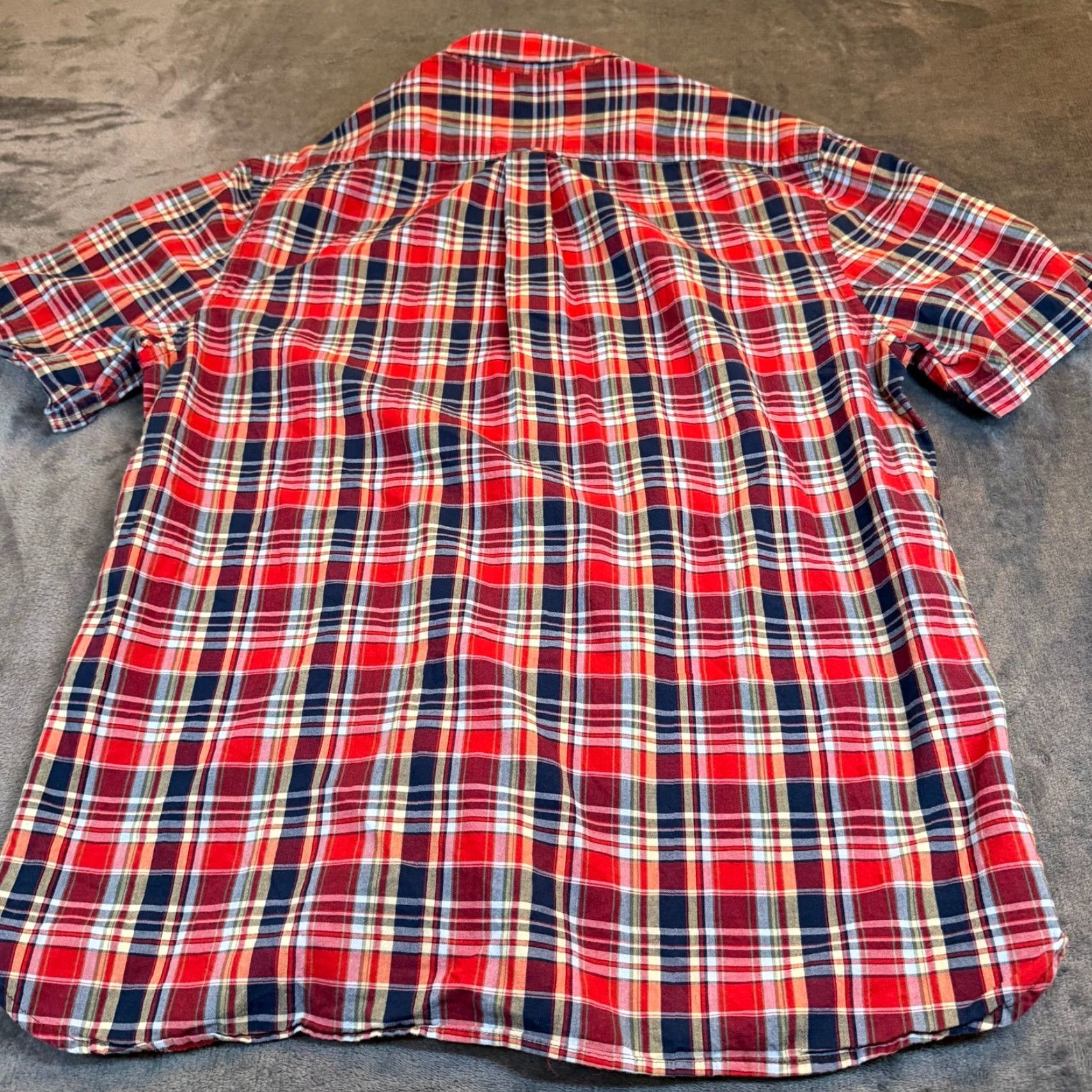 Vintage Jos A Bank 1905 Tailored Plaid Short Sleeve Button-Down Shirt Men Large Size US L / EU 52-54 / 3 - 4 Thumbnail