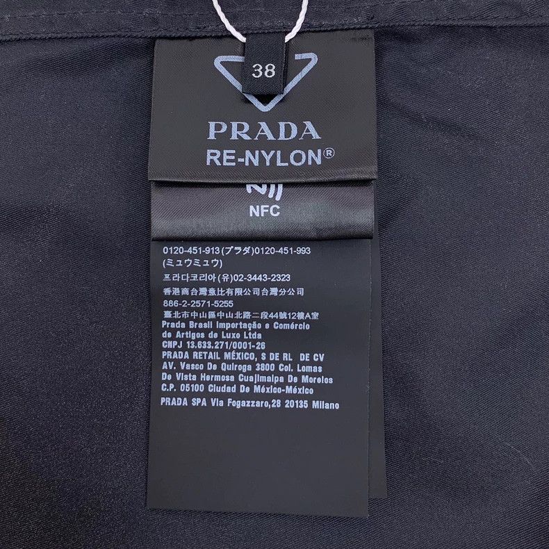 Prada Prada Black triangle lapel single-breasted short-sleeved sh Size US XXS / EU 40 - 7 Thumbnail
