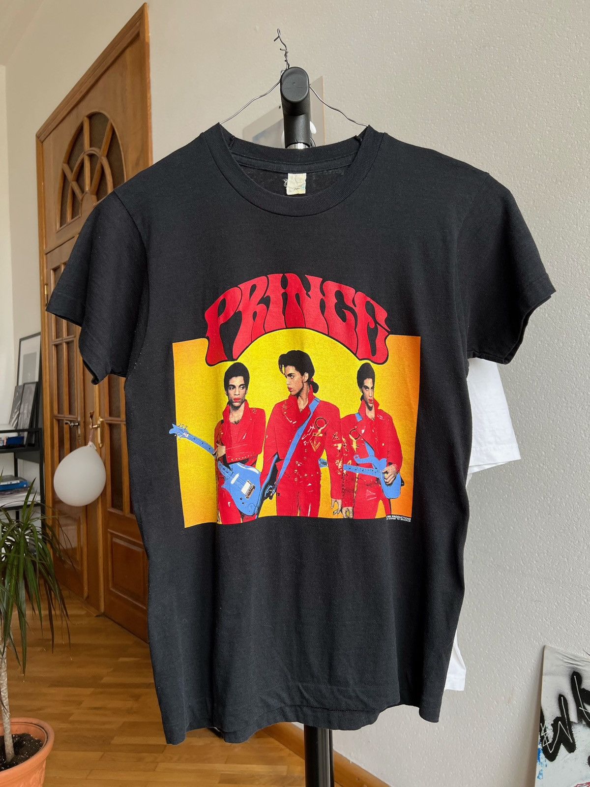 image of Band Tees x Vintage 1990 Prince T-Shirt in Black, Men's (Size Medium)