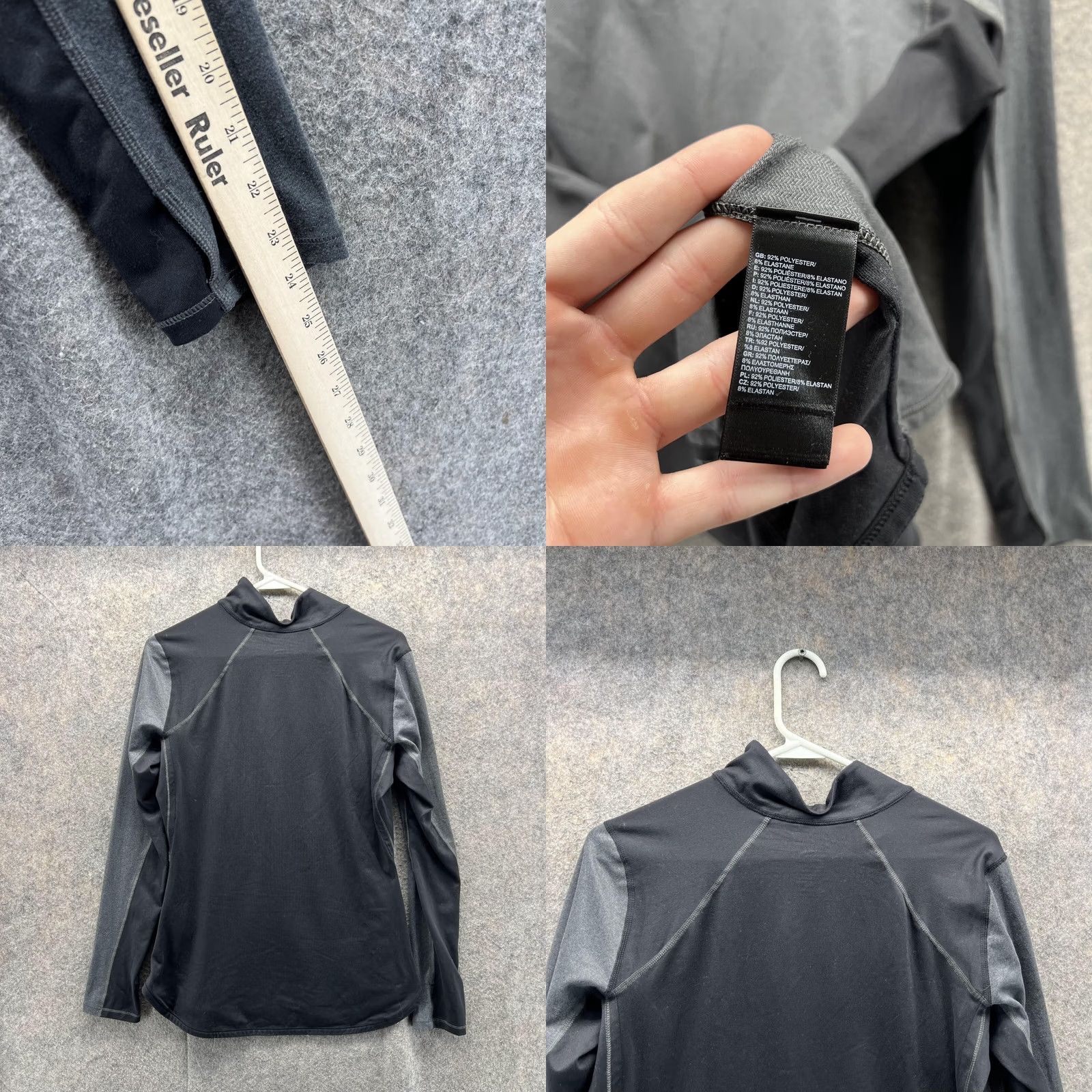 The North Face The North Face Sweater Women M Gray Black Flash Dry Knit Pullover Logo All Seasons Regular Knit Sweatshirt Size M / US 6-8 / IT 42-44 - 8 Thumbnail