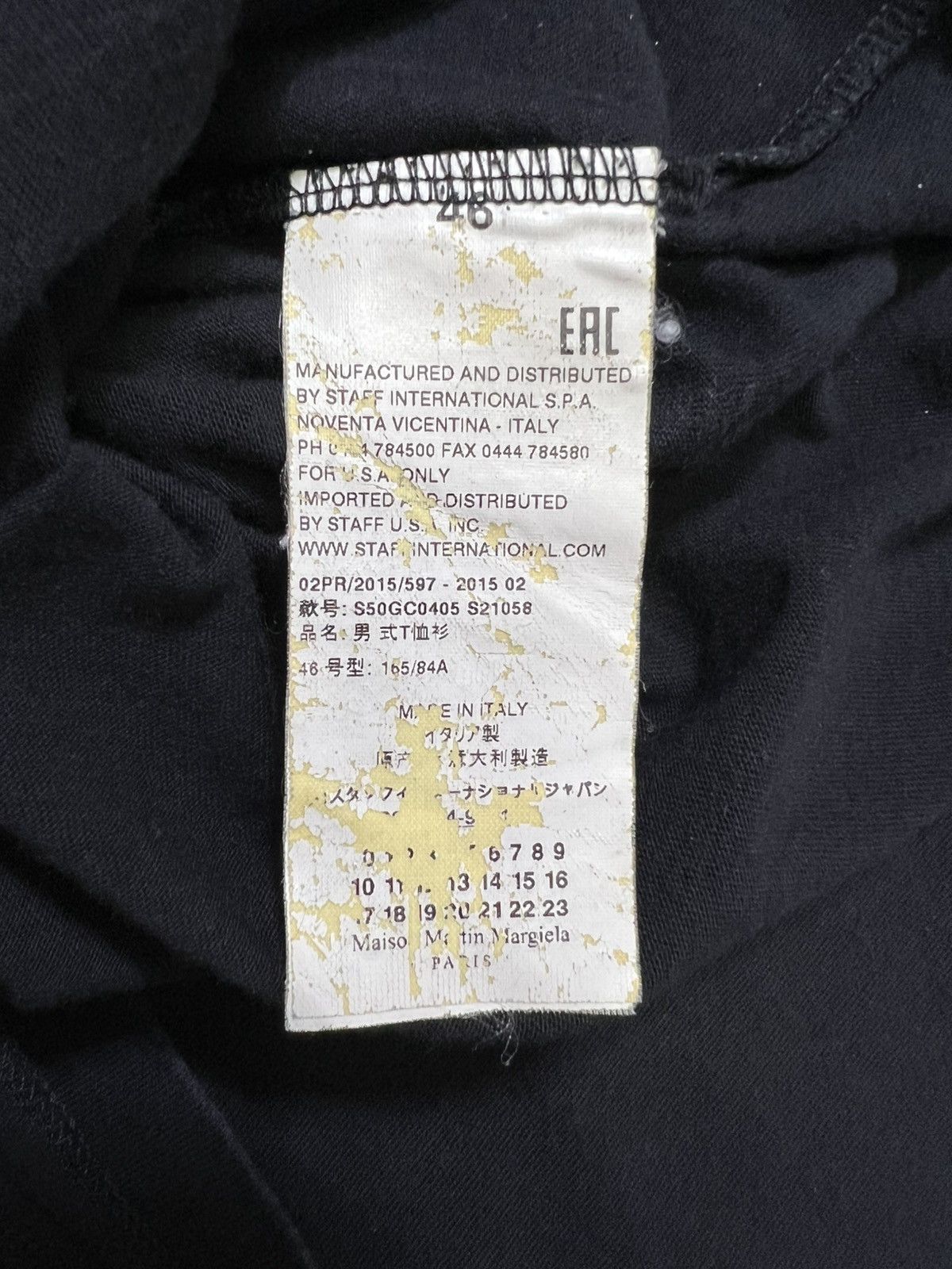 Maison Margiela Maison Margiela - FW15 No.10 Printed Jersey Crewneck Tshirt Size US S / EU 44-46 / 1 - 11 Thumbnail