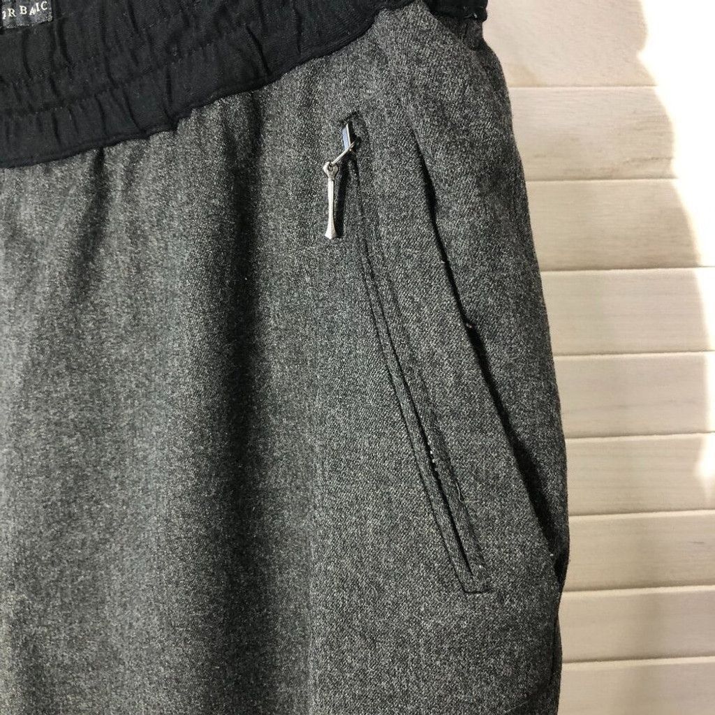 Zara ZARA cuffed hem relaxed career pants elastic waist XL gray Size 38" / US 16 / IT 52 - 3 Thumbnail