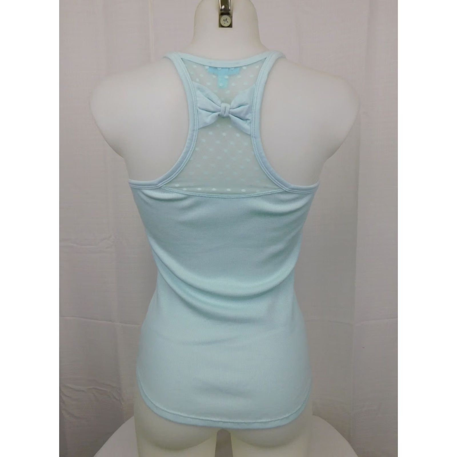 Betsey Johnson Betsey Johnson Rhinestone Bridal Wedding Tank Top XS Blue Sleeveless Camisole Women's Size XS / US 0-2 / IT 36-38 - 5 Thumbnail