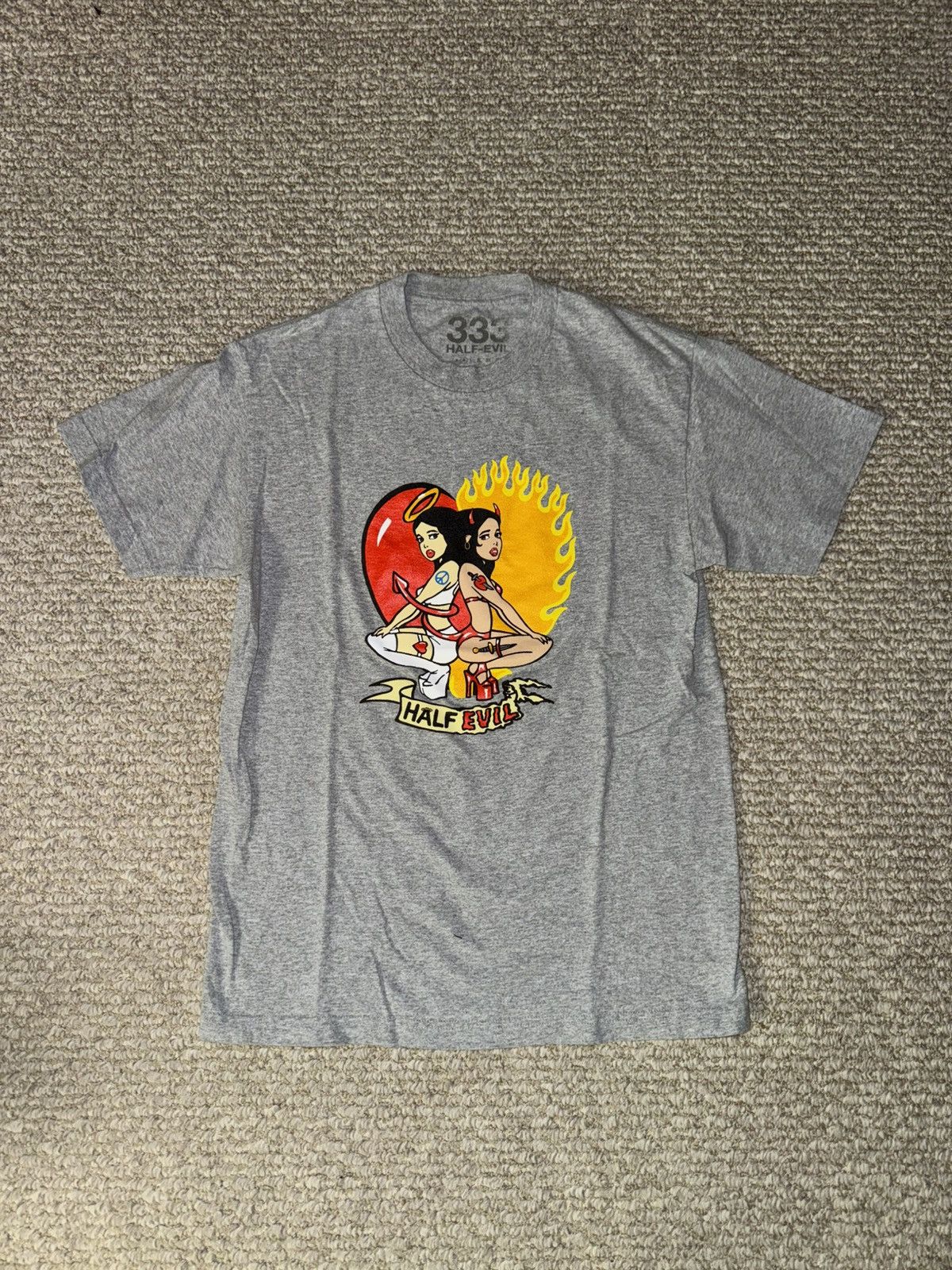 Half Evil Half Evil Angel & Demon Graphic Tee Size US M / EU 48-50 / 2 - 1 Thumbnail