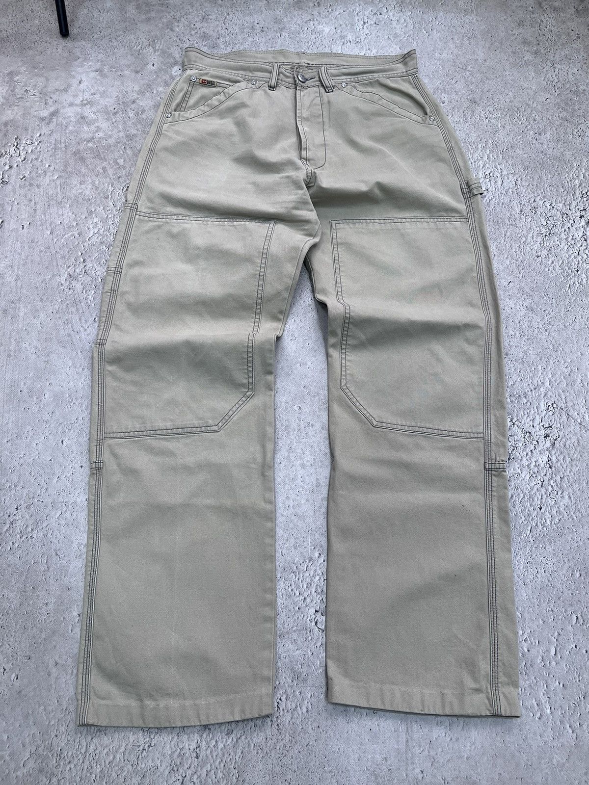 Carhartt × Diesel Vintage retro carpenter cargo diesel corduroy pants baggy Size US 31 - 2 Thumbnail