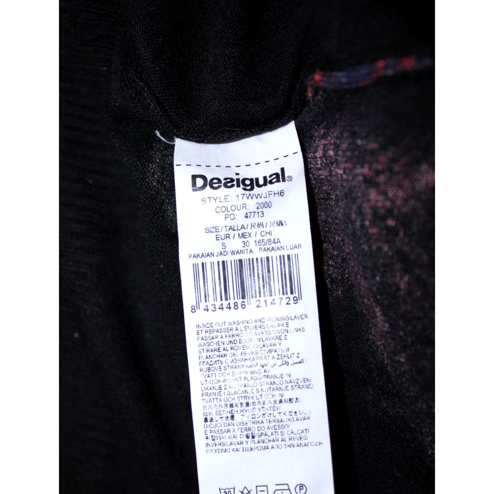 Desigual Desigual Aneta Jumper Tunic Pullover womens S Black Size S / US 4 / IT 40 - 6 Thumbnail