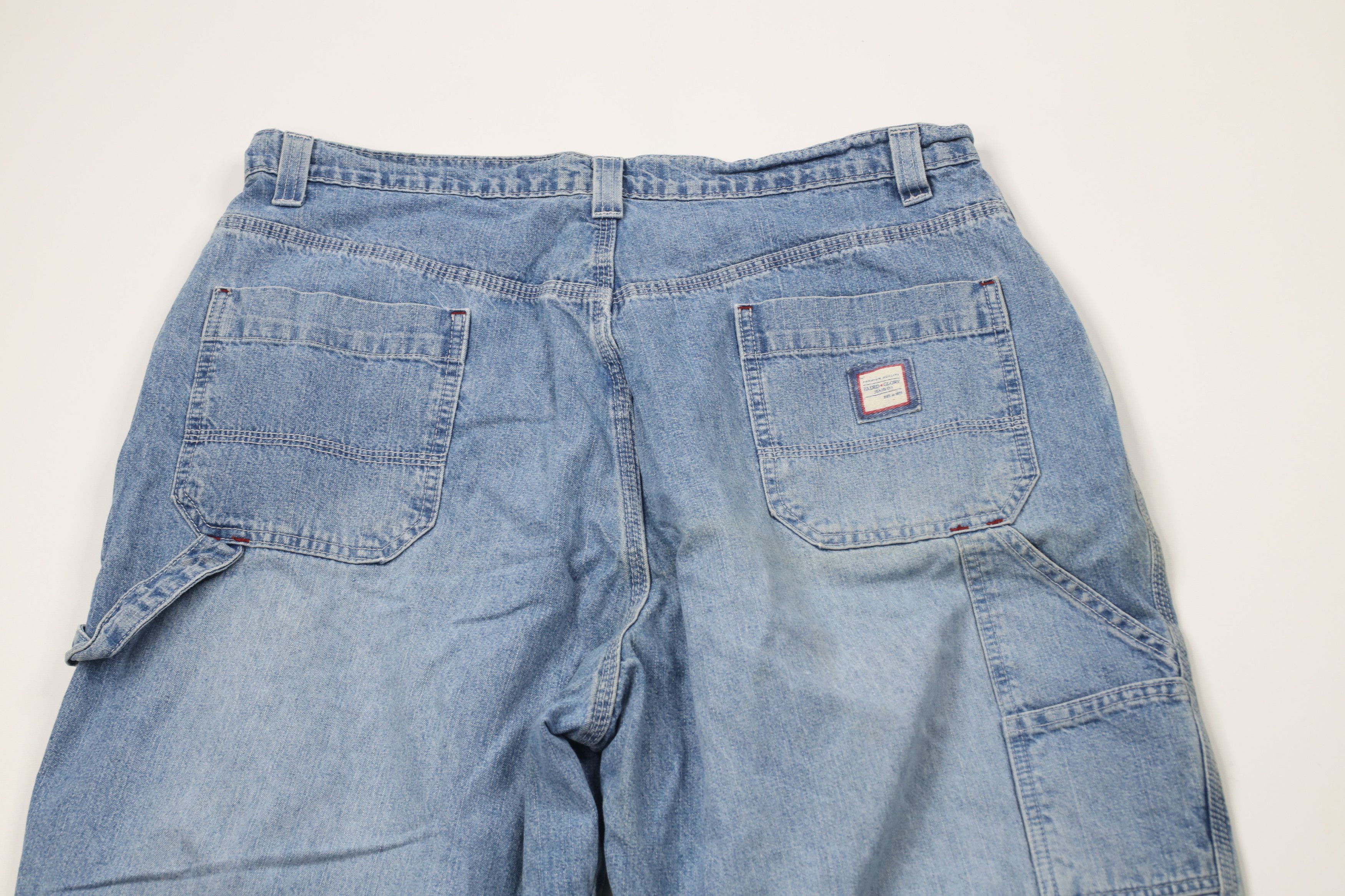 Vintage Vintage 90s Streetwear Baggy Wide Leg Carpenter Denim Jeans Size US 36 / EU 52 - 12 Thumbnail