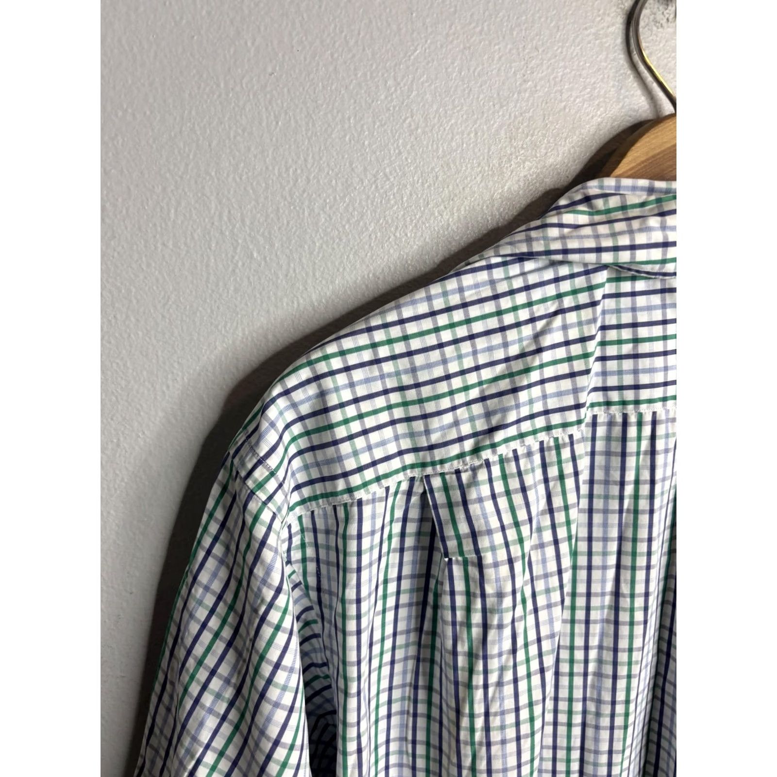 Vintage Maus & Hoffman Shirt Mens Large Green Blue Plaid Short Sleeve Button Down Casual Size US L / EU 52-54 / 3 - 5 Thumbnail