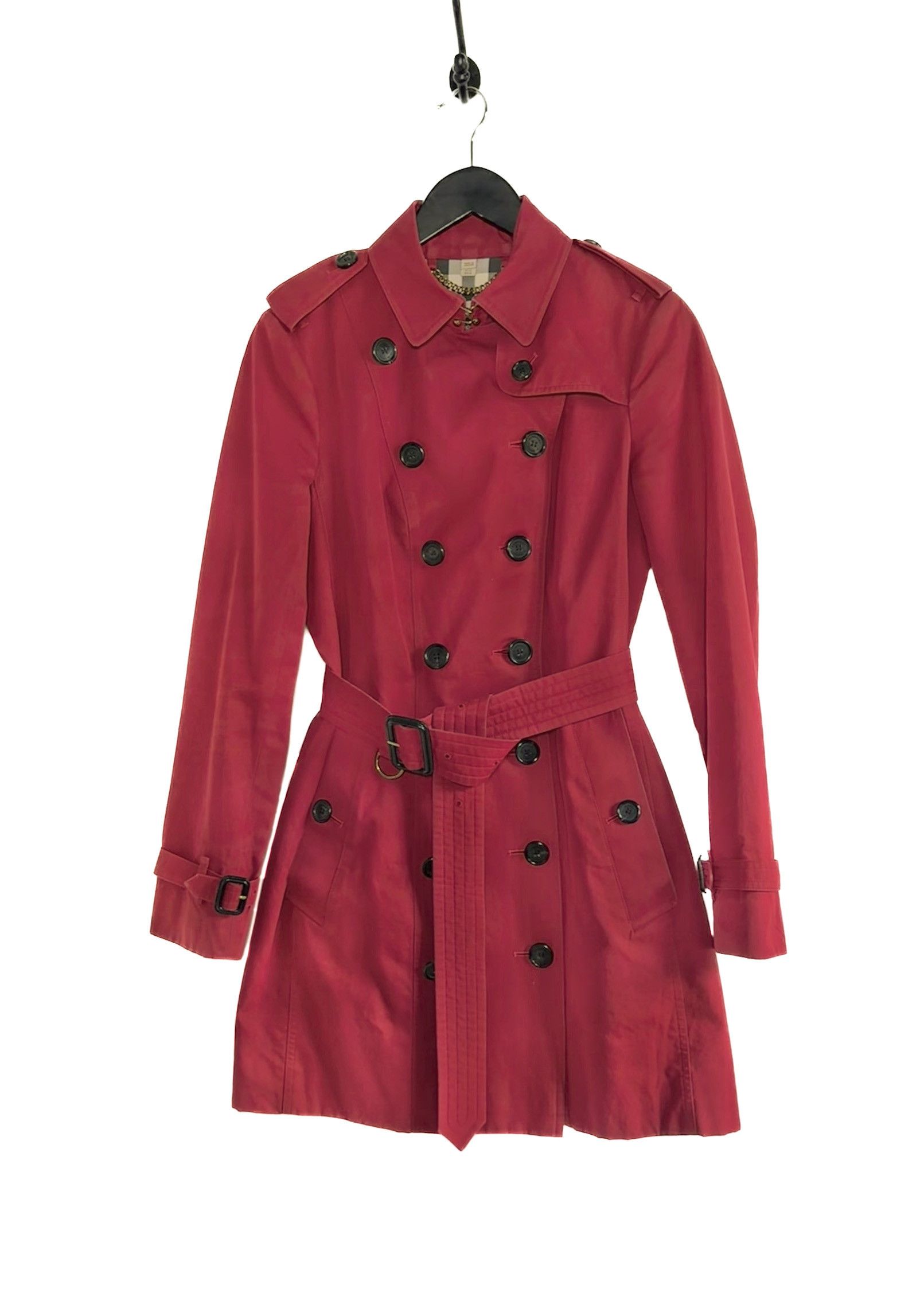 Burberry Burberry The Sandringham Red Double Breasted Trench Coat Size S / US 4 / IT 40 - 1 Thumbnail