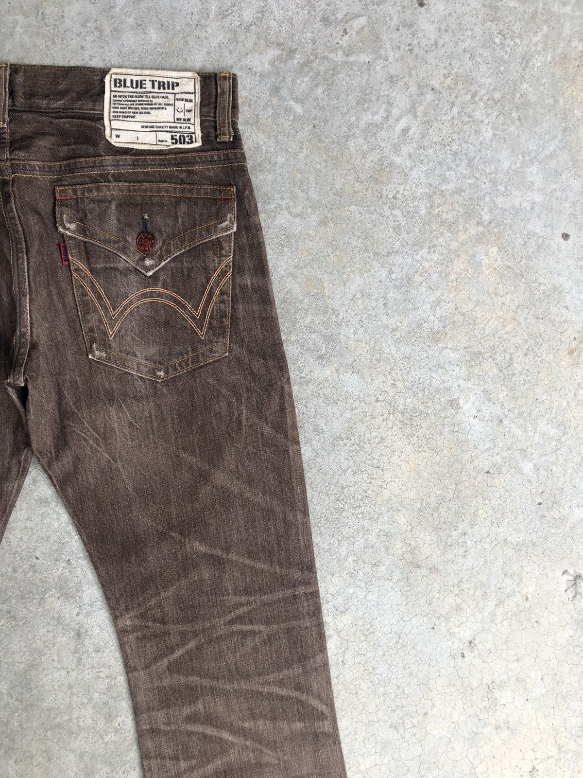 If Six Was Nine Japanese Edwin Flared Jeans Distressed Jeans Size US 34 / EU 50 - 10 Thumbnail