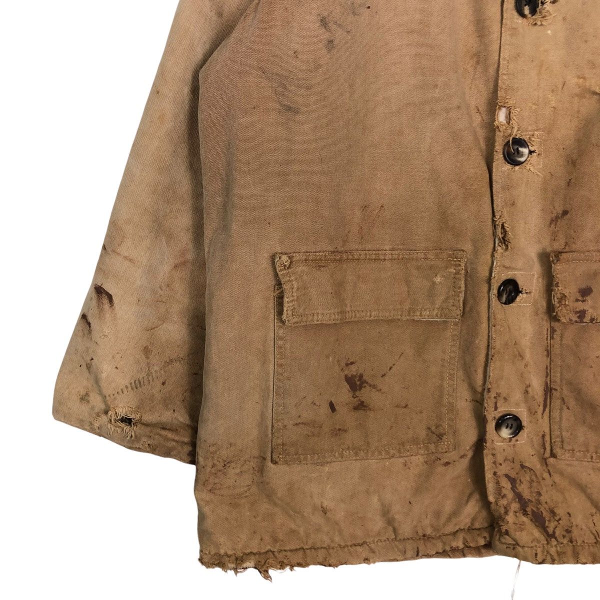 Carhartt 🔥VINTAGE 60’s CARHARTT CHORE WORK JACKET RUSTY WORN Size US M / EU 48-50 / 2 - 6 Thumbnail
