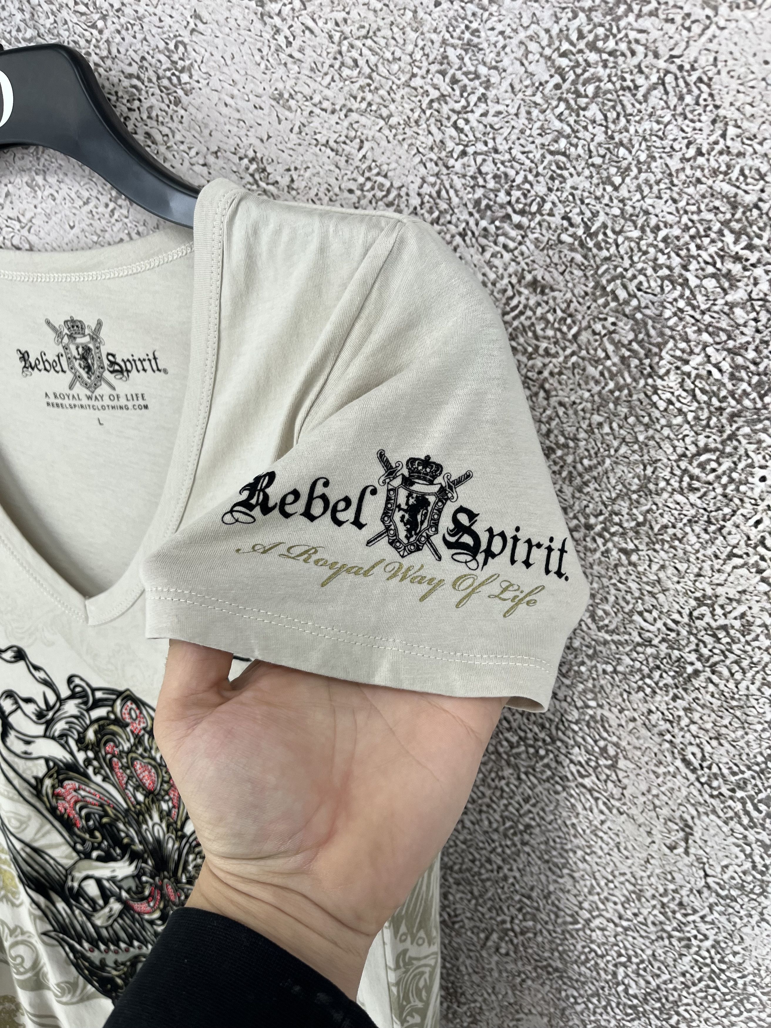 Ed Hardy Vintage Y2K Rebel Spirit AllOver Eagles Wings Ed Hardy Style Size L / US 10 / IT 46 - 8 Thumbnail