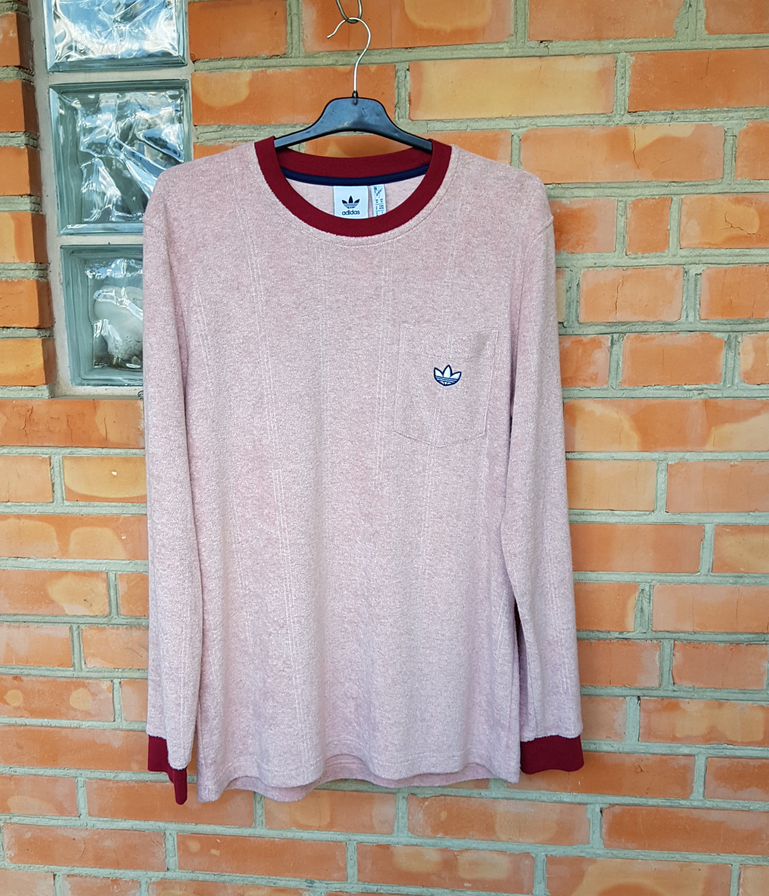Adidas Adidas Samstag Terry Vapour Pink Sweatshirt sz M Size US M / EU 48-50 / 2 - 9 Thumbnail
