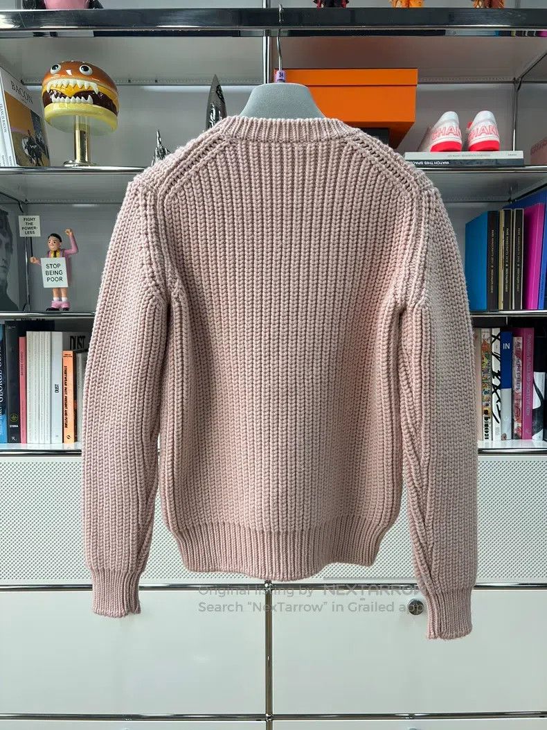 Fendi Fendi Cherry blossom pink bulky knit round neck 100% wool Size XXS / US 00 / IT 34 - 3 Thumbnail
