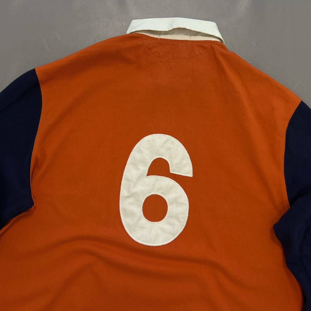 Polo Ralph Lauren × Rugby Ralph Lauren × Vintage Vintage Polo Ralph Lauren Big Logo #6 Rugby Shirt Size M Size US M / EU 48-50 / 2 - 10 Thumbnail