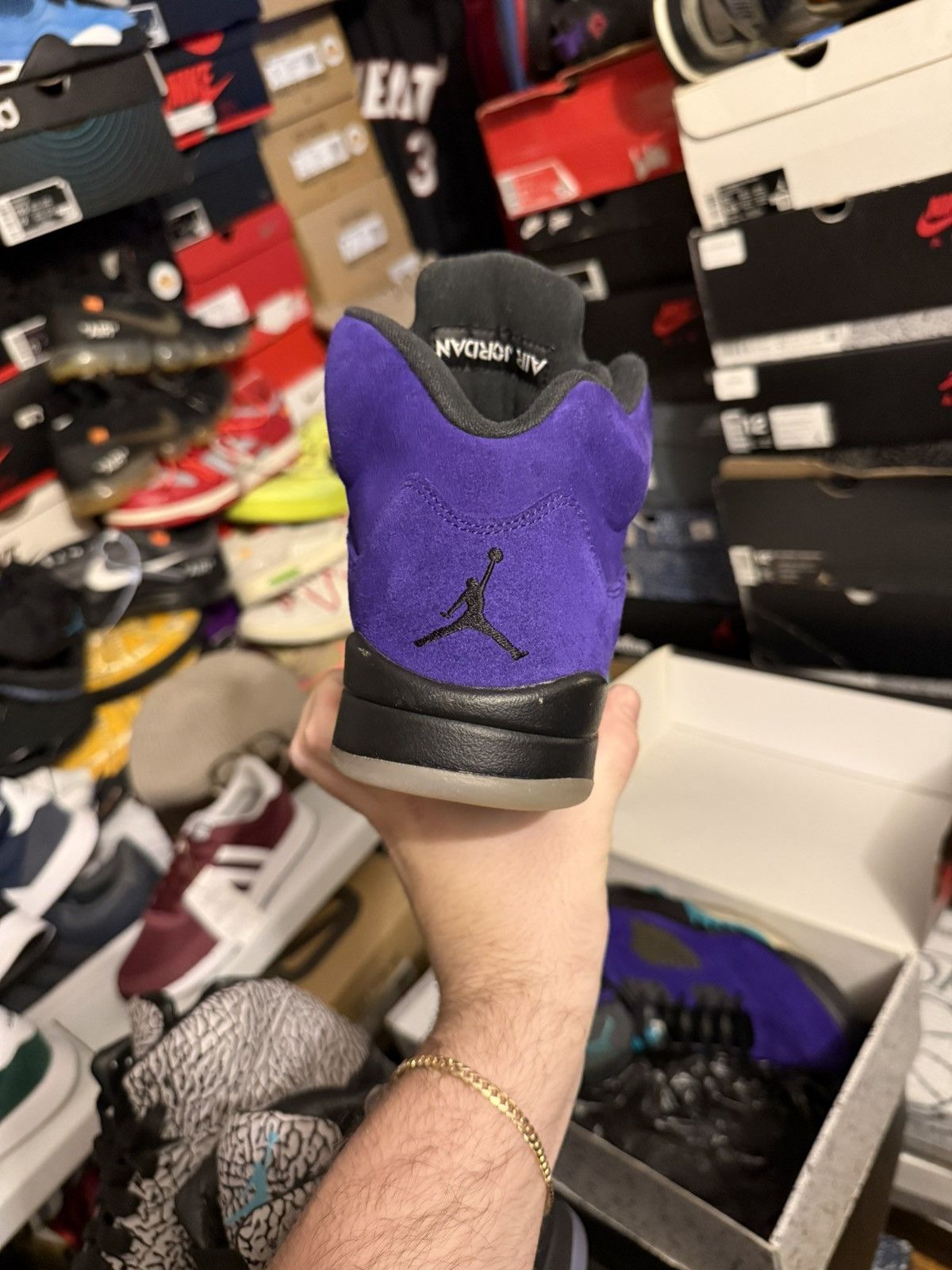 Jordan Brand Jordan retro 5 alternate grape sz 8.5 Size US 8.5 / EU 41-42 - 4 Thumbnail