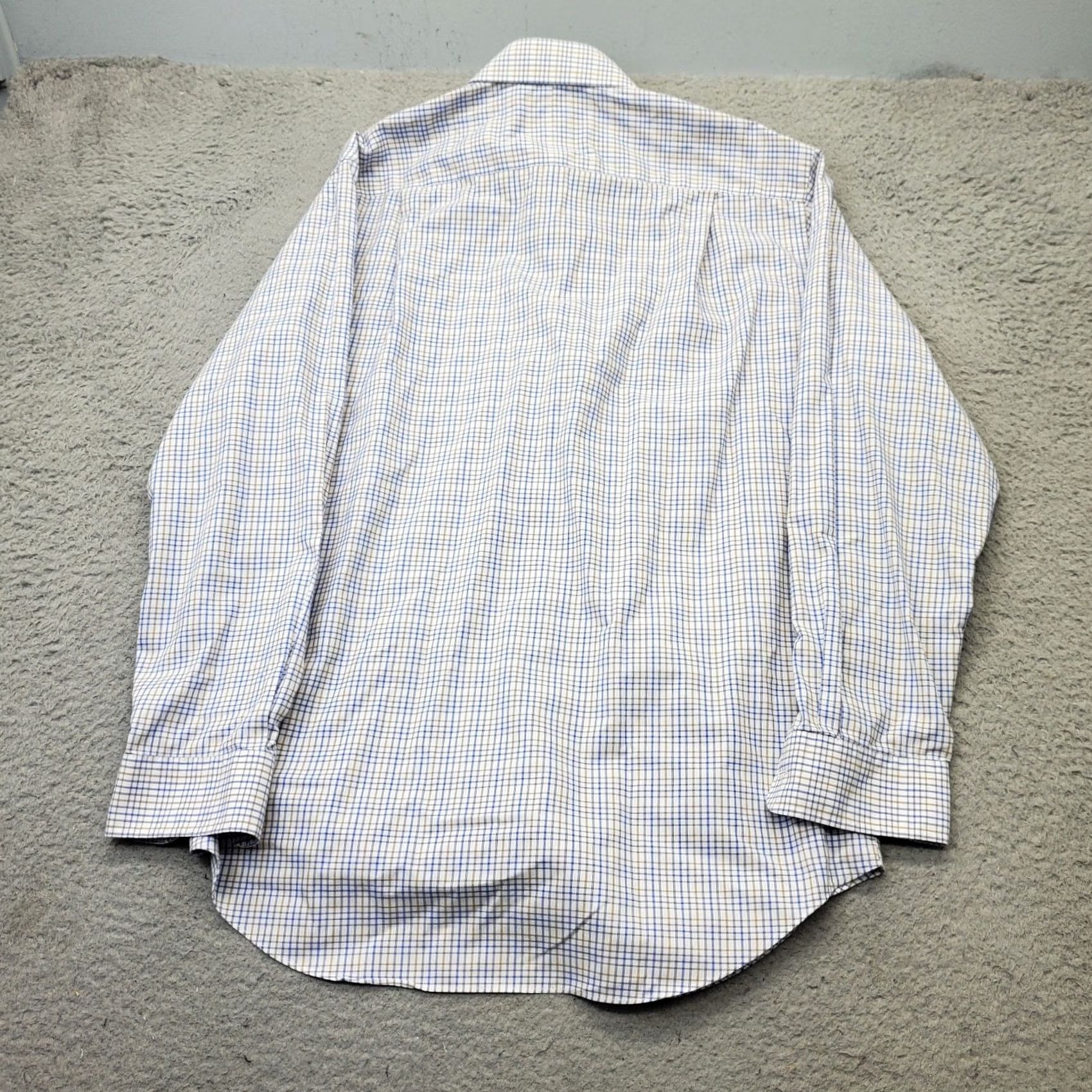 Jos. A. Bank Jos. A. Bank Dress Shirt Men 15.5 Multi Check Tailored Fit Long Sleeve Button Up Size 42R - 2 Thumbnail