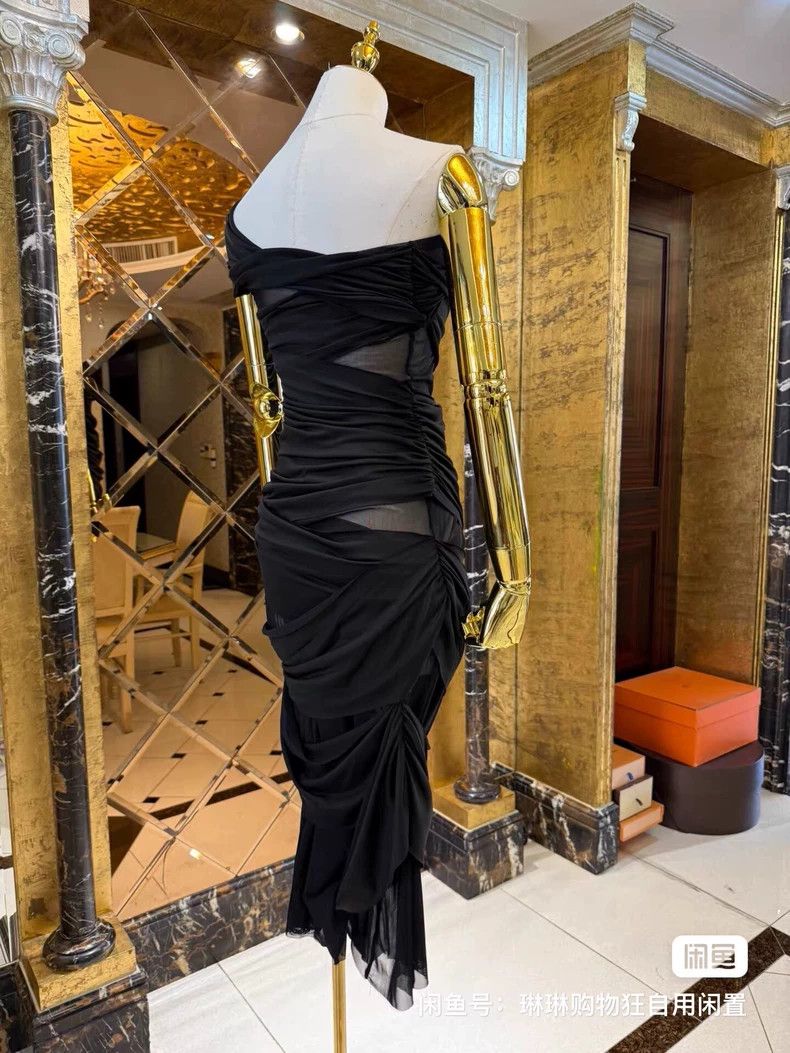 Versace Versace Mesh pleated dress Size M / US 6-8 / IT 42-44 - 7 Thumbnail