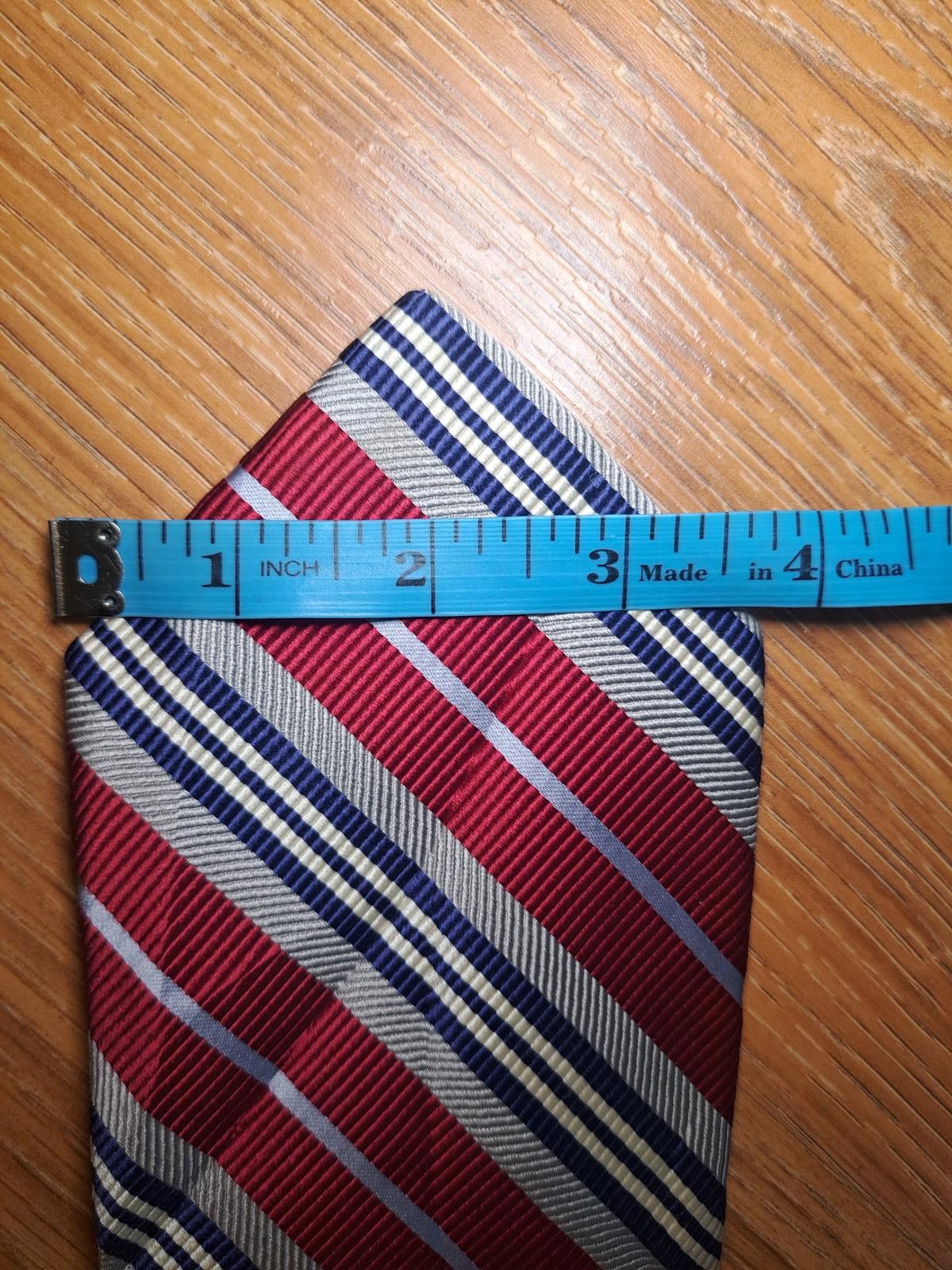 Robert Talbott Robert Talbott Silk Cotton Tie Multicolor Striped Wide Size ONE SIZE - 8 Thumbnail