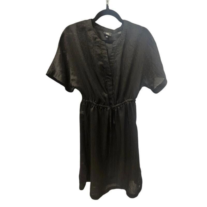 Designer Mossimo Shirt Dress V Neck Elastic Waist lack Size Medium Size M / US 6-8 / IT 42-44 - 4 Thumbnail