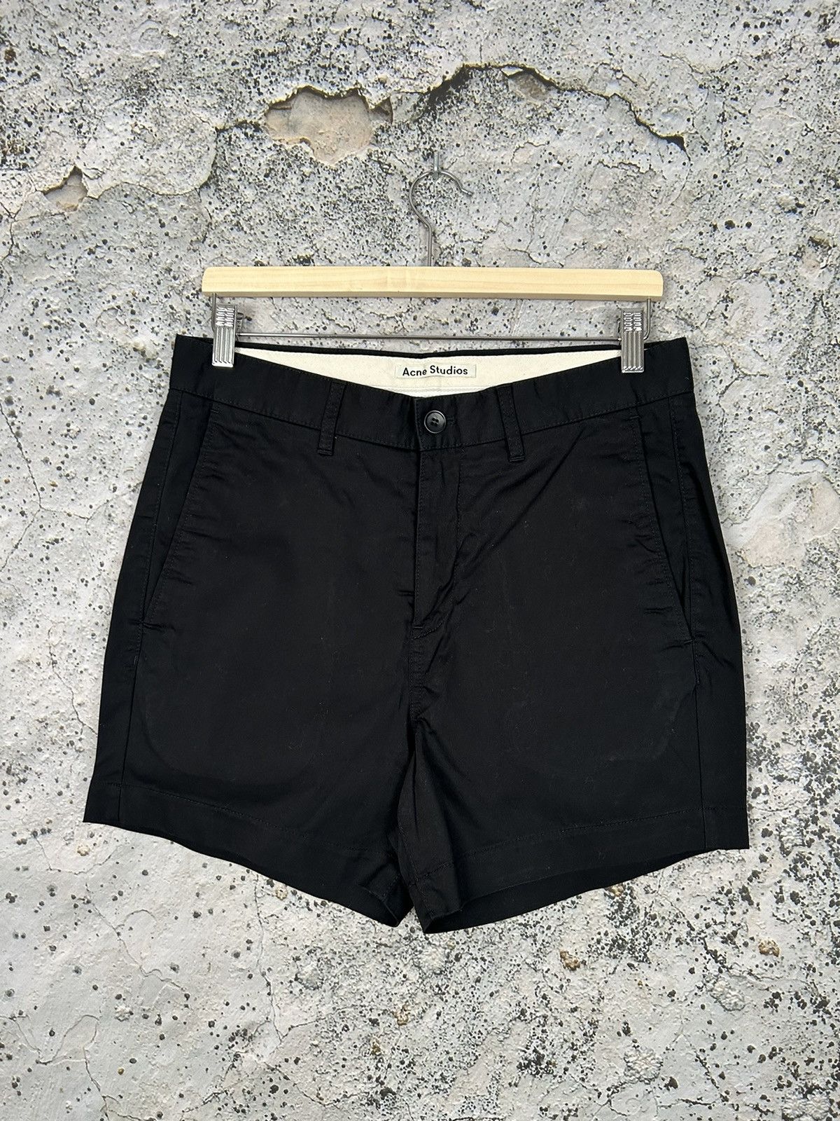 Acne Studios Acne Studios Seymour Satin Black Shorts Designer Rare Size 34" / US 12 / IT 48 - 1 Thumbnail