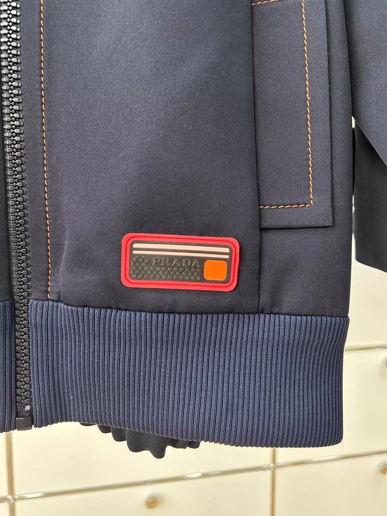 Prada prada 8-point sleeve dark blue casual zip jacket 2504-Nexta Size XS / US 0-2 / IT 36-38 - 4 Thumbnail