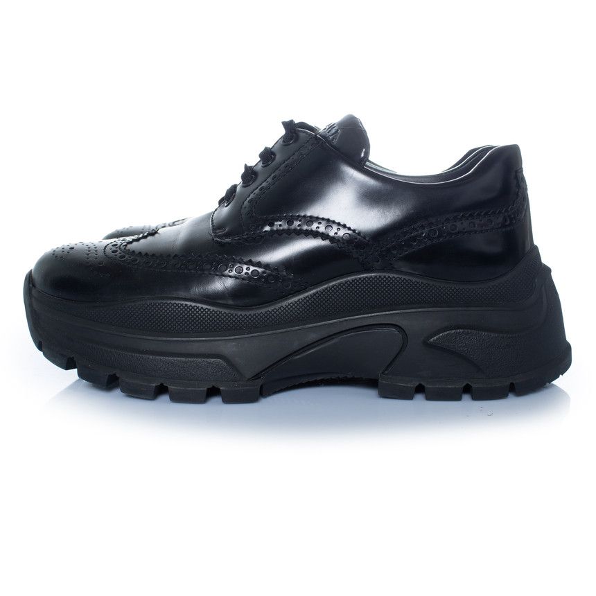 Prada Prada, chunky broque trainers in black Size US 10.5 / IT 40.5 - 2 Thumbnail