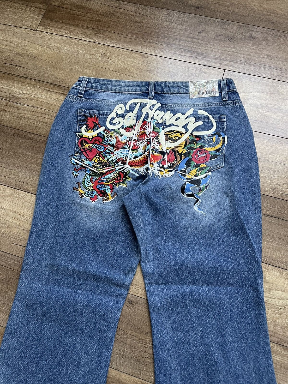 Christian Audigier Ed Hardy Christian Audigier Vintage Jeans Pants 90s Y2K Size US 32 / EU 48 - 3 Thumbnail