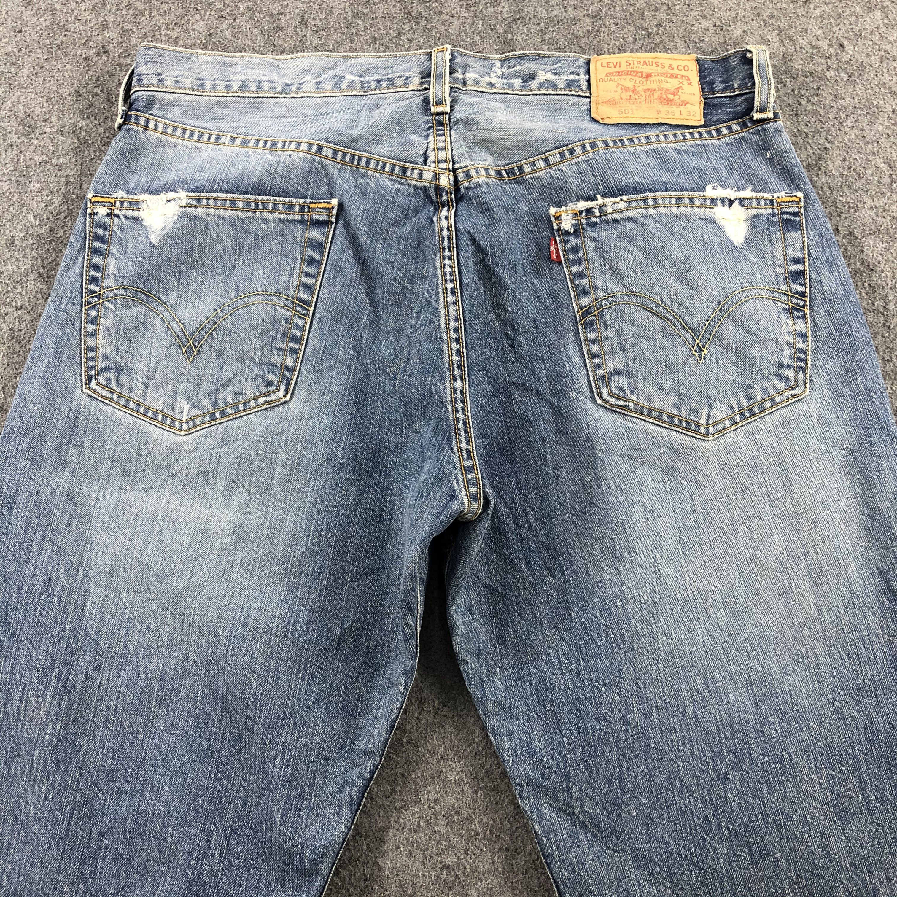 Levi's 90s Vintage Levis 501 Jeans-JM1883 Size US 37 - 4 Thumbnail