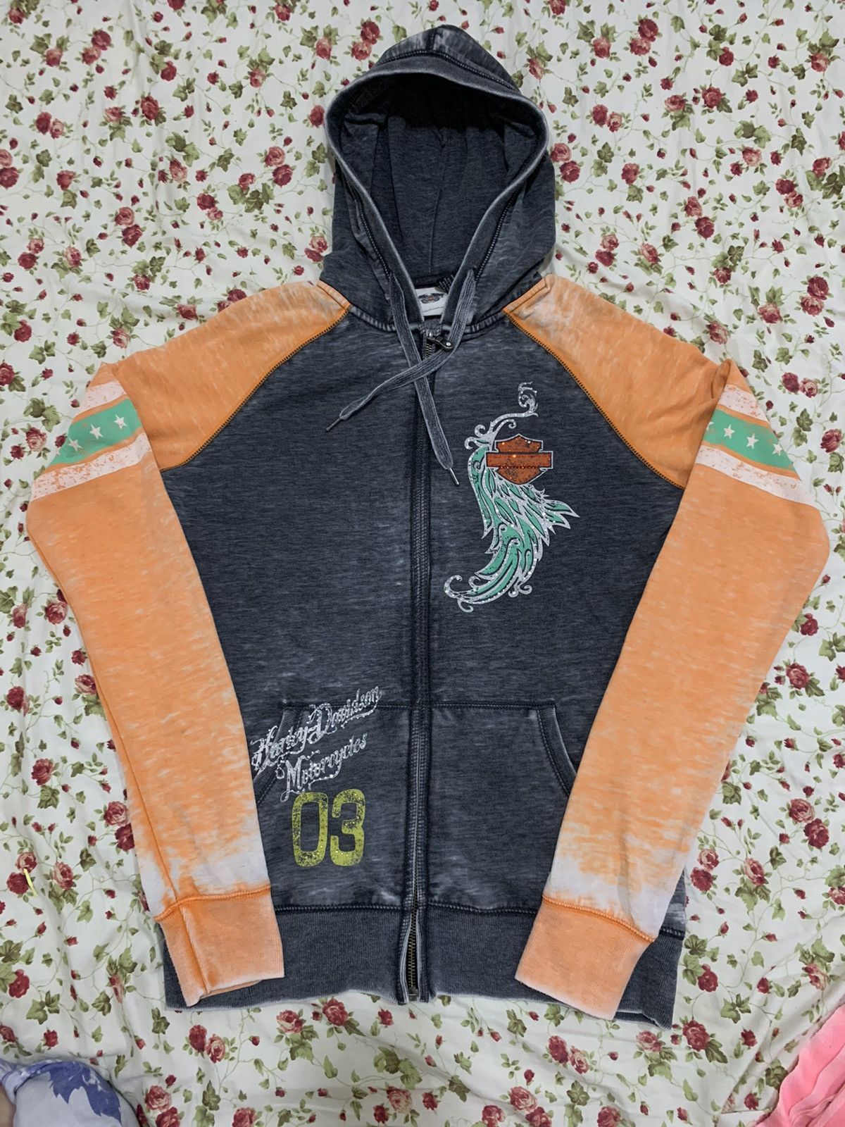 Harley Davidson × If Six Was Nine × Vintage Harley Davidson Zip Up Hoodie Faded Size US M / EU 48-50 / 2 - 2 Thumbnail