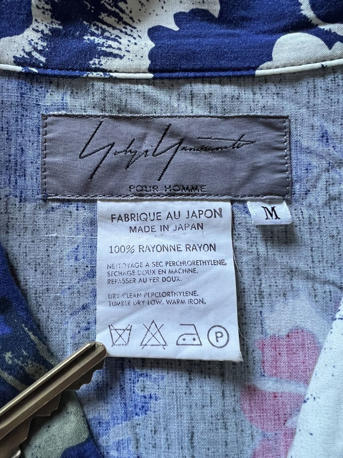 Yohji Yamamoto Yohji Yamamoto Pour Homme SS97 Floral Short Sleeve Button Up Size US M / EU 48-50 / 2 - 4 Thumbnail
