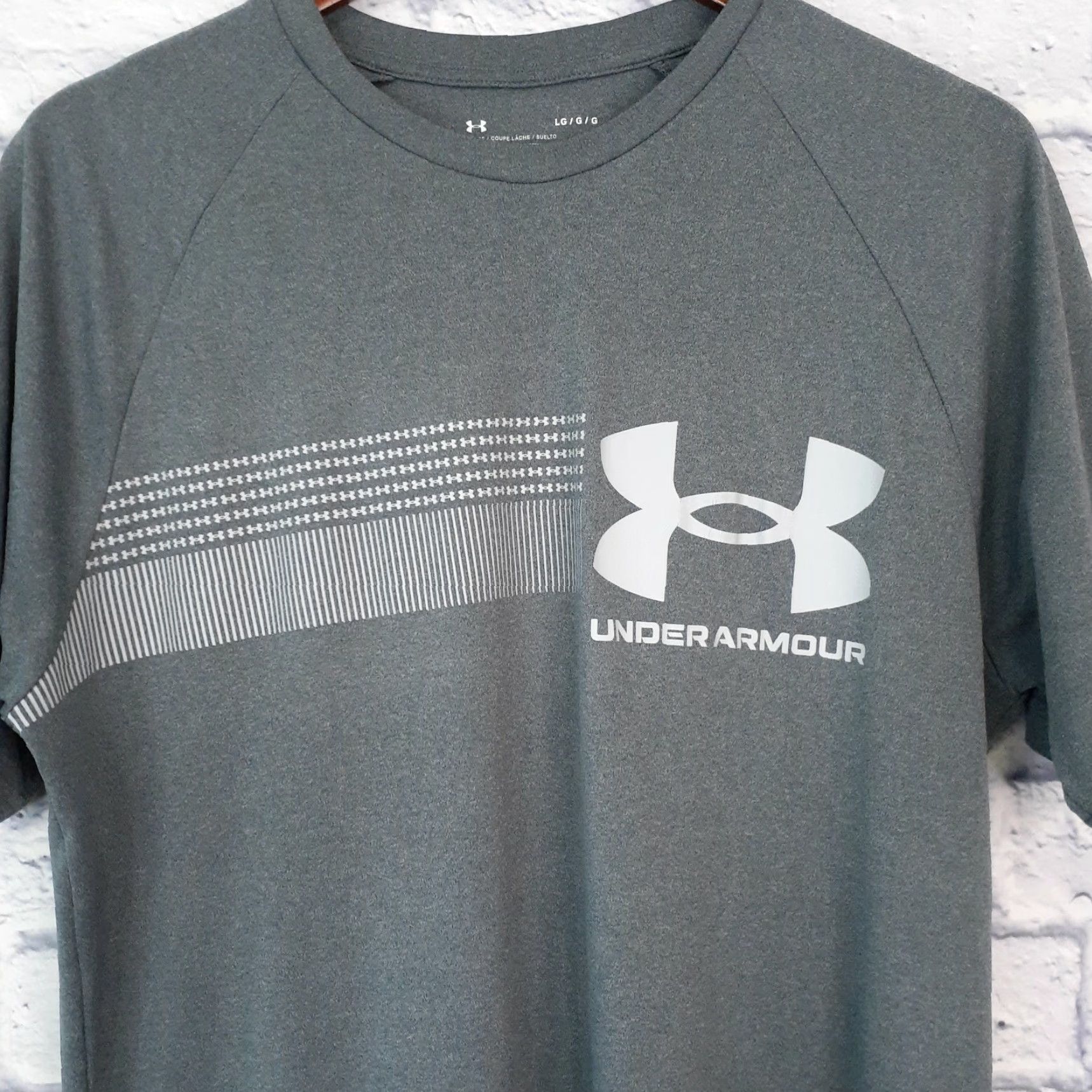 Under Armour Under Armour HeatGear Shirt Mens Large Short Sleeve Activewear T-Shirt Gray Regular Size US L / EU 52-54 / 3 - 2 Thumbnail