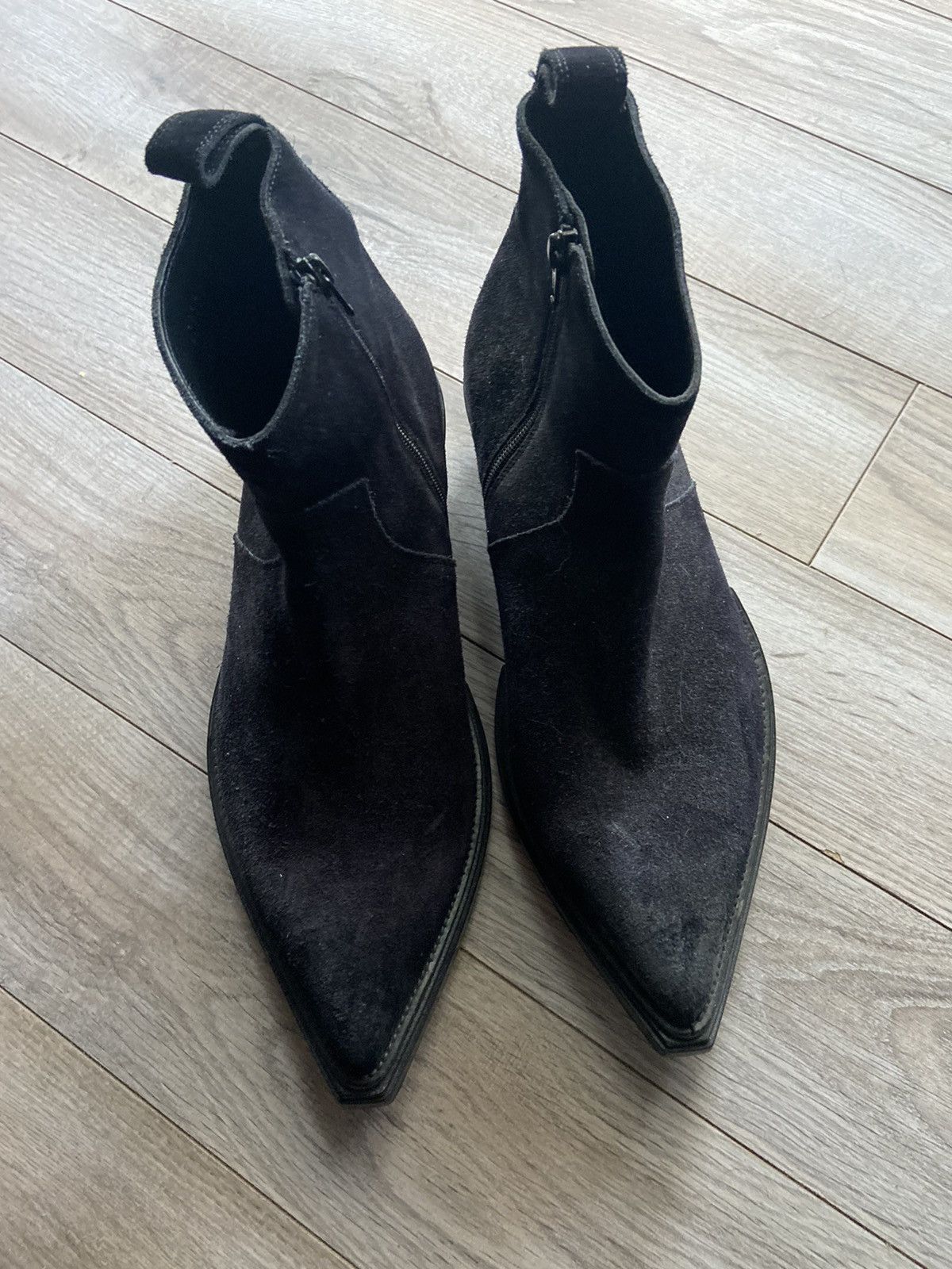 Balenciaga Brashed Suede Santiag Boots Size US 10 / EU 43 - 2 Thumbnail